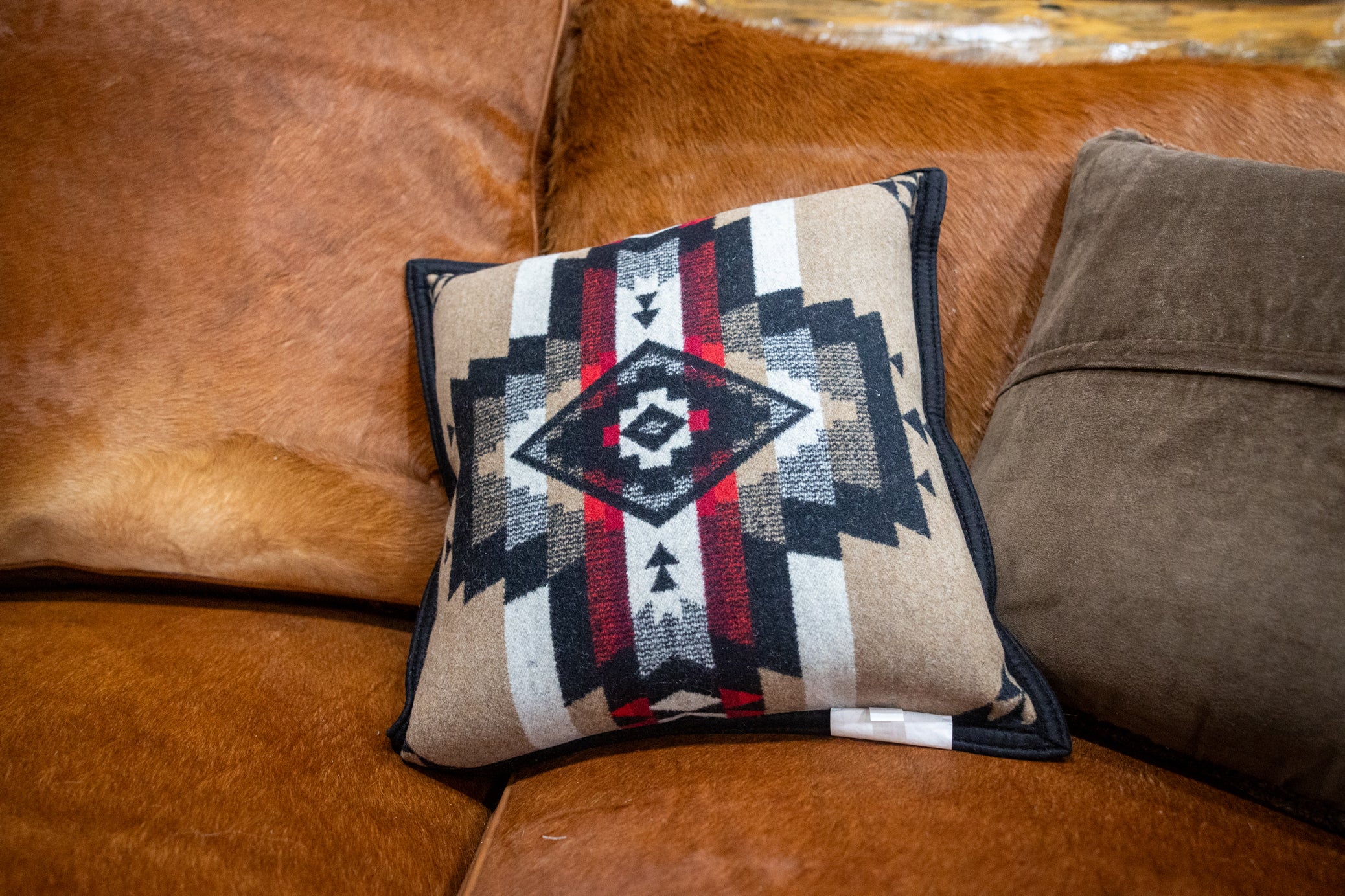 Pendleton Decorative Pillow Redrock Point Black Geometric