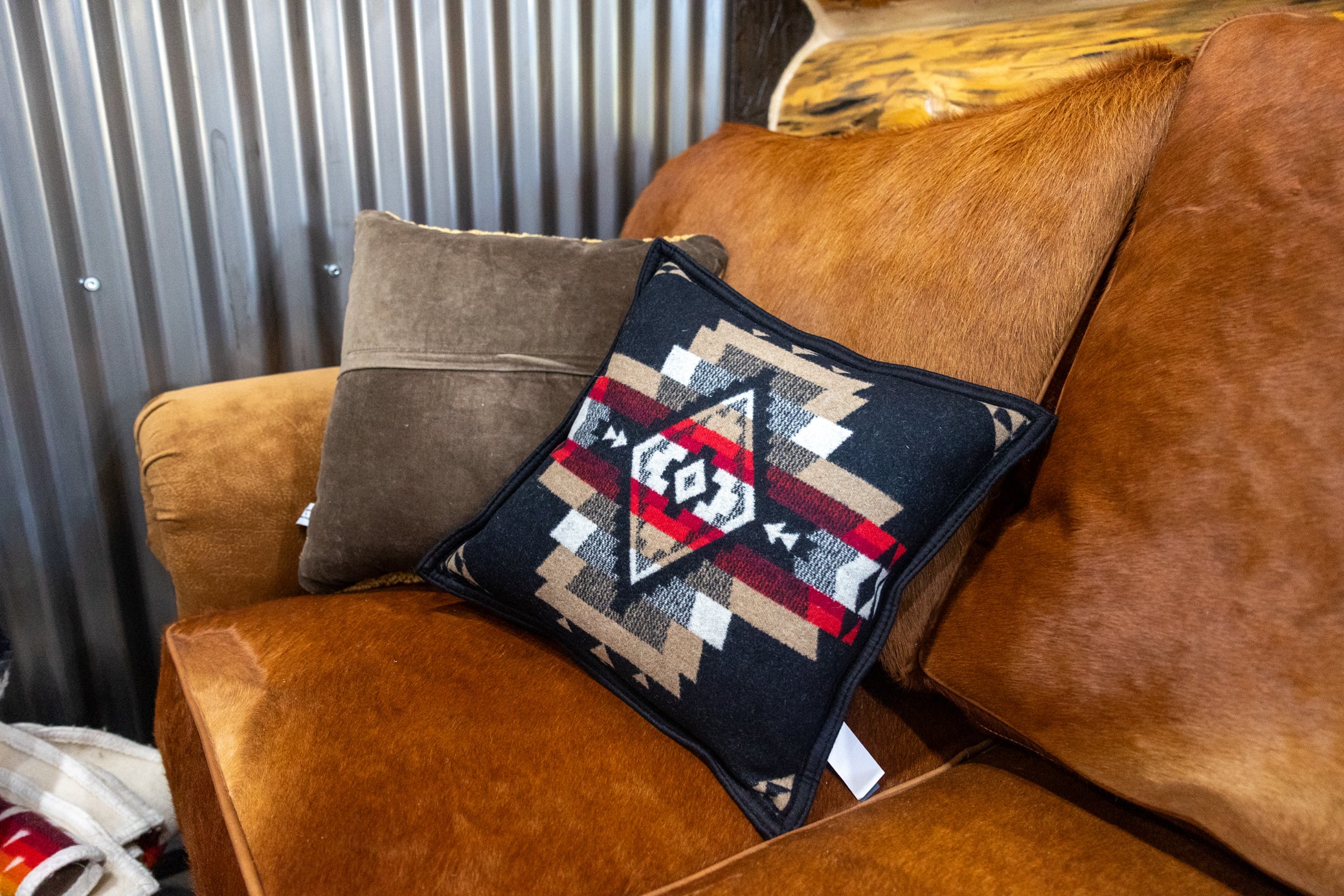 Pendleton Decorative Pillow Redrock Point Black Geometric