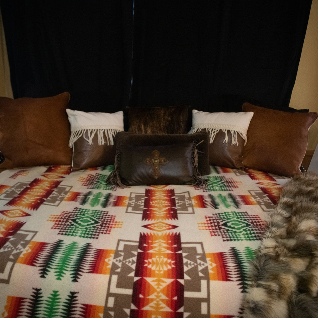 Vintage Pendleton Woolen Mills Beaver State Chief Joseph  Blanket 75" X 55"