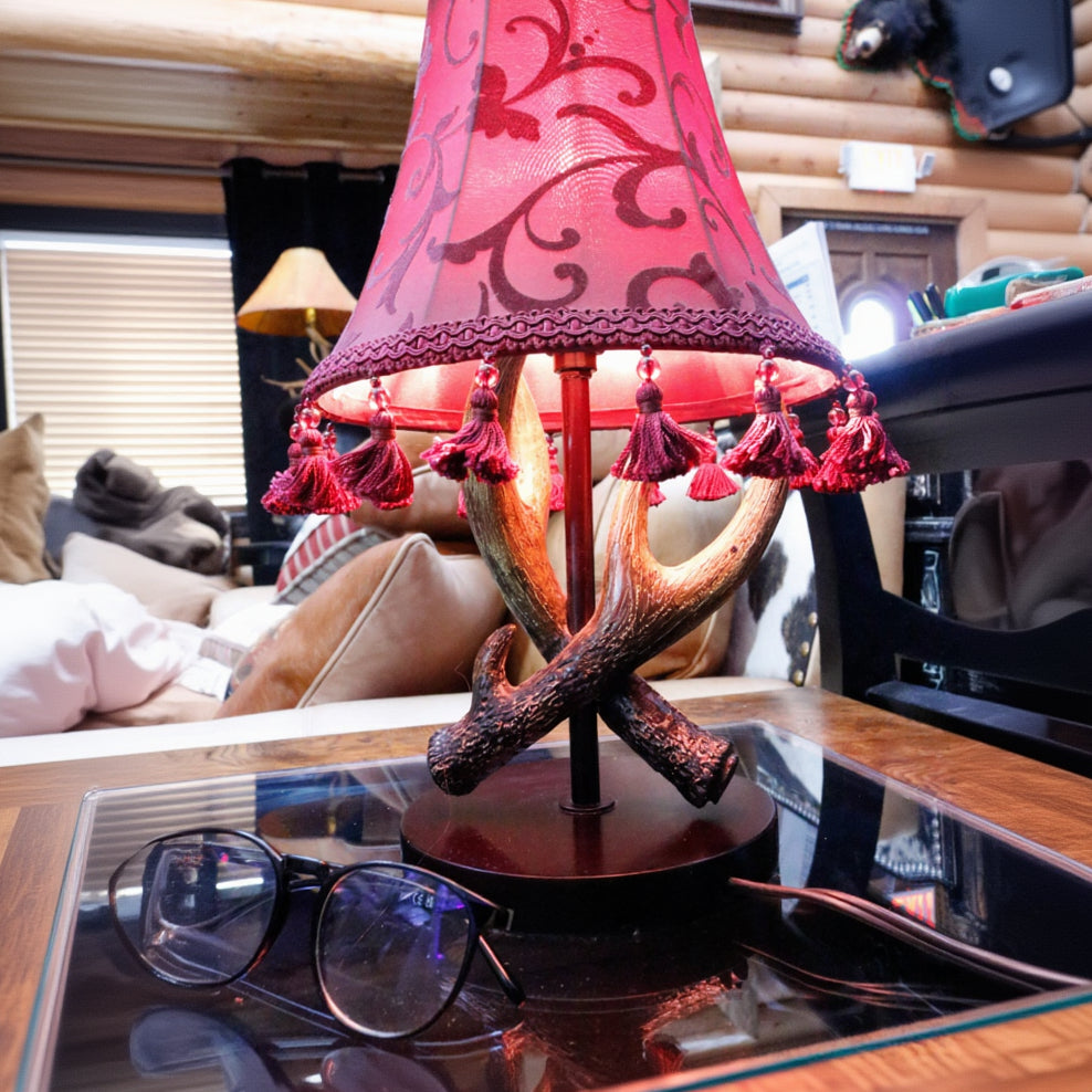 Rustic Decrotive Antler Lamp- shade not included