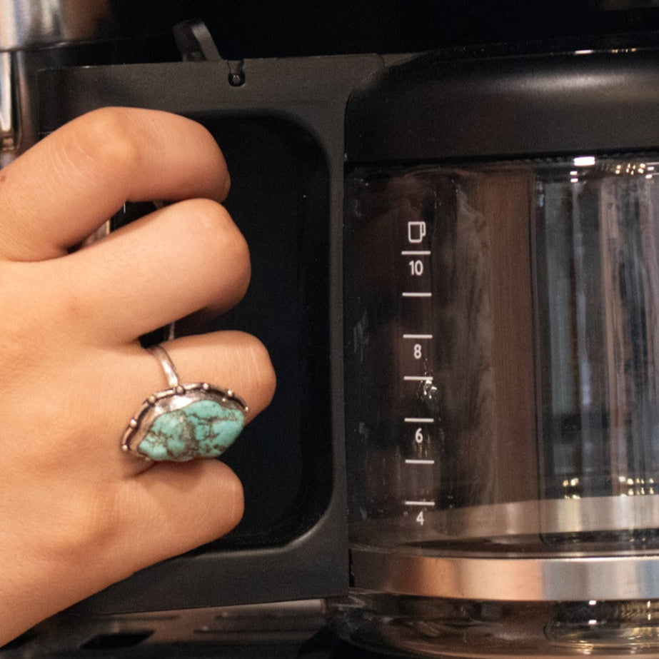 Faux Turquoise Gemstone Ring  Size 8