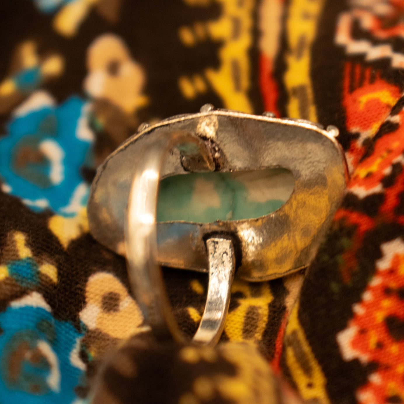 Faux Turquoise Gemstone Ring size 8.5