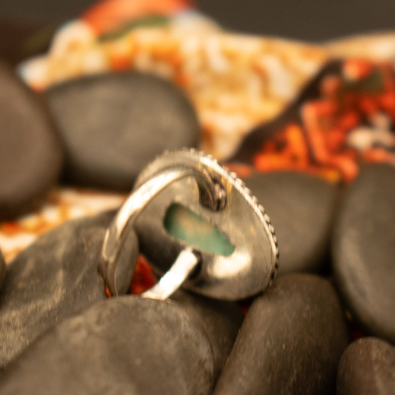 Faux Turquoise Gemstone Ring  Size 7
