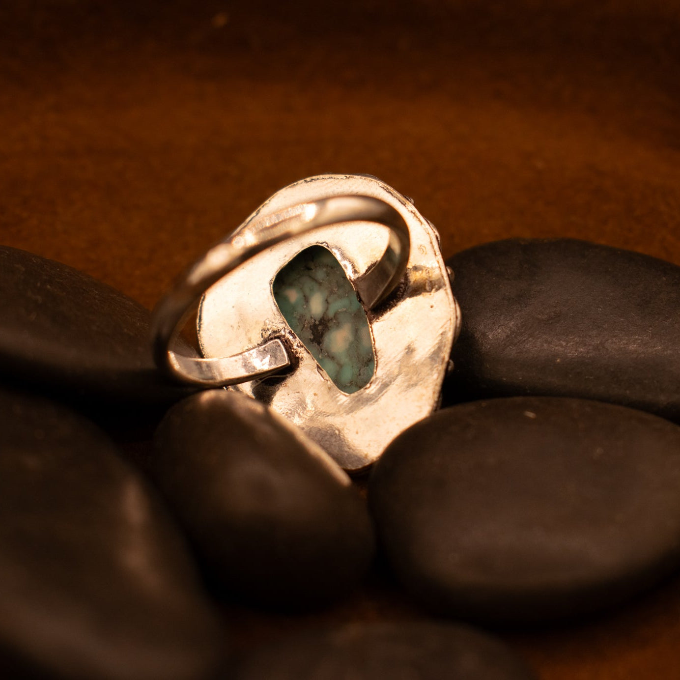 Faux Turquoise Gemstone Ring Size 8.5