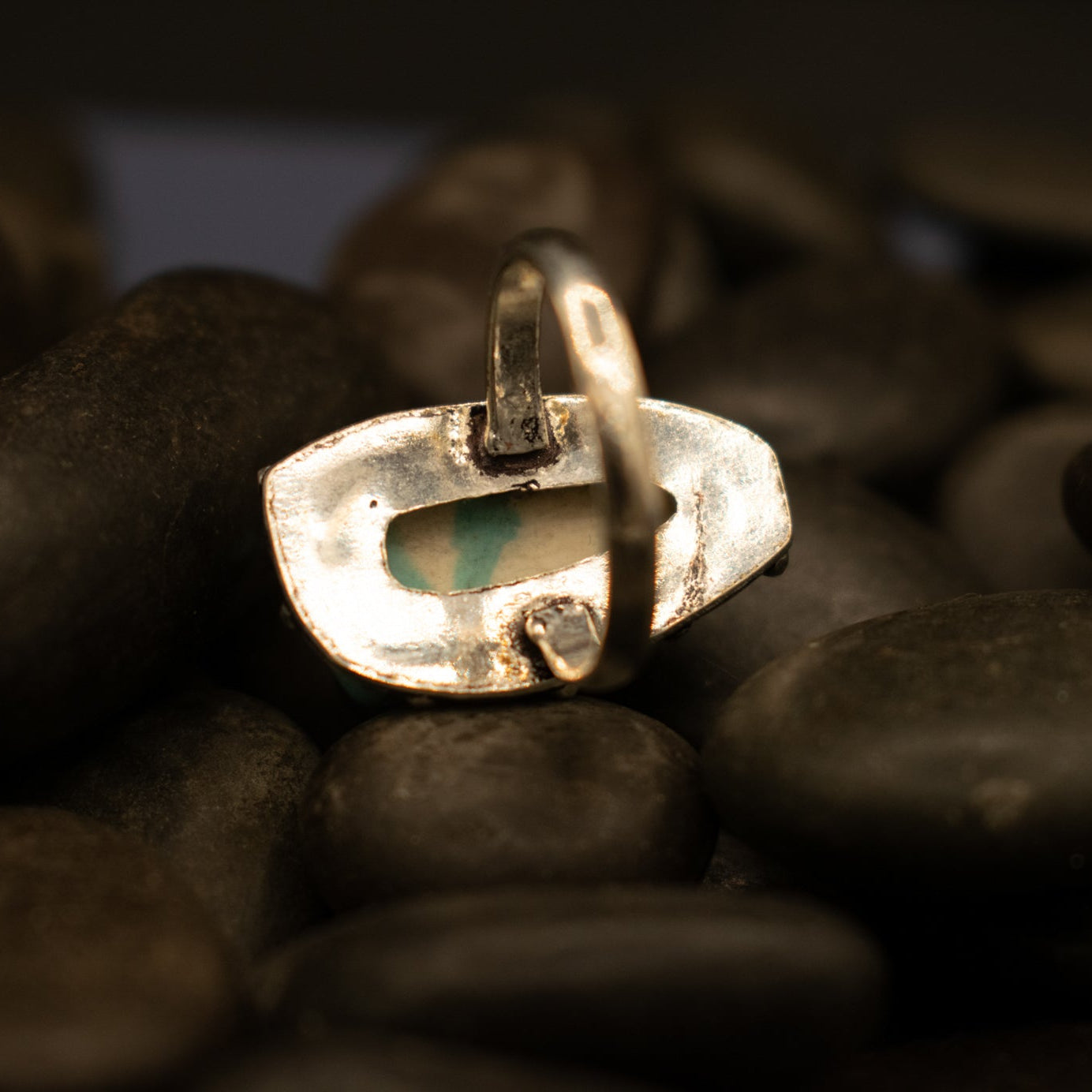Faux Turquoise Gemstone Ring Size 6.5