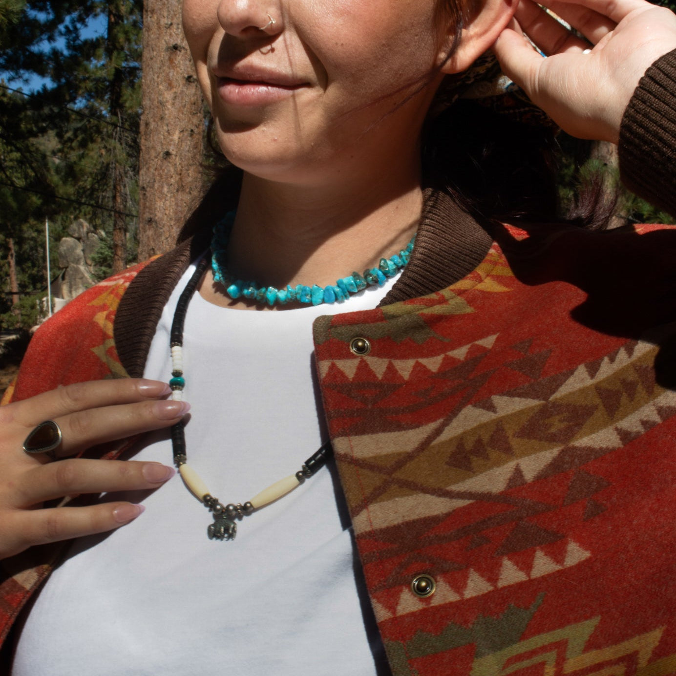 Vintage Native American Navajo Necklace 