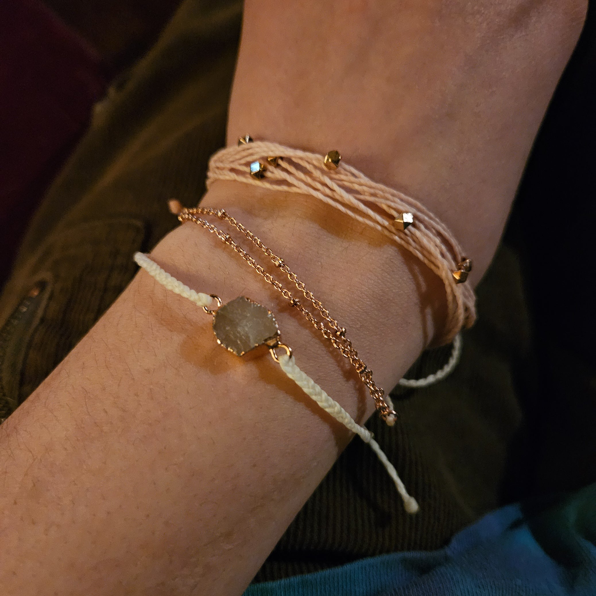 Pura Vida Pink Style Braided Jute Cord Bracelet Set
