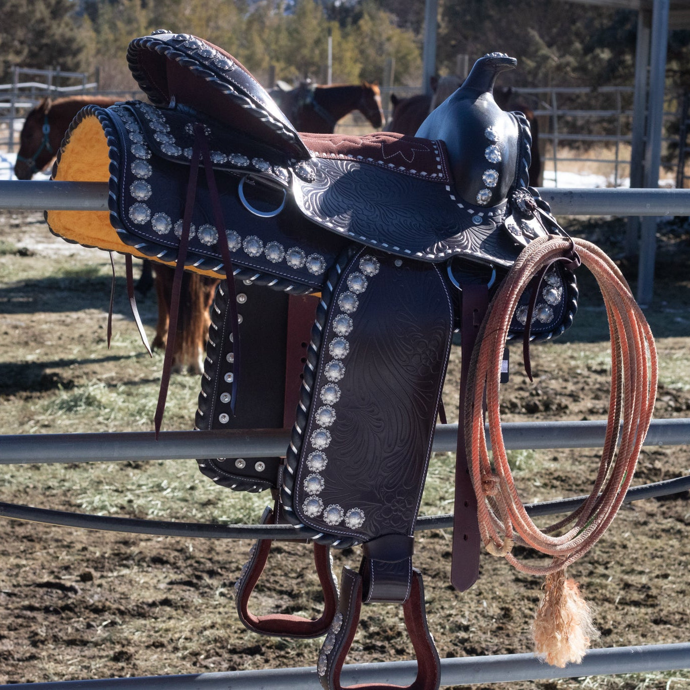 16 Inch Western Show Saddle Model No.1261 Made India