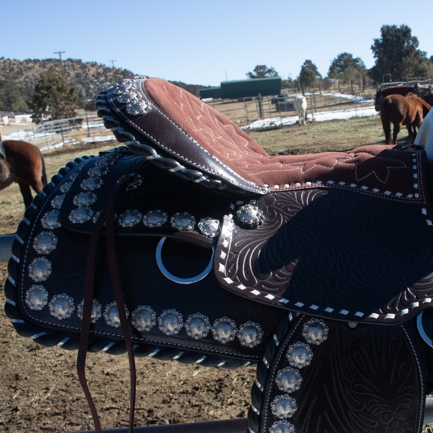 16 Inch Western Show Saddle Model No.1261 Made India