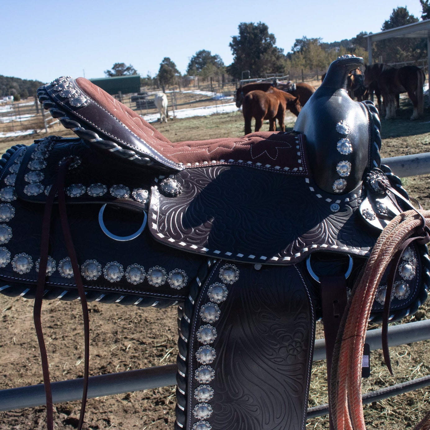 16 Inch Western Show Saddle Model No.1261 Made India