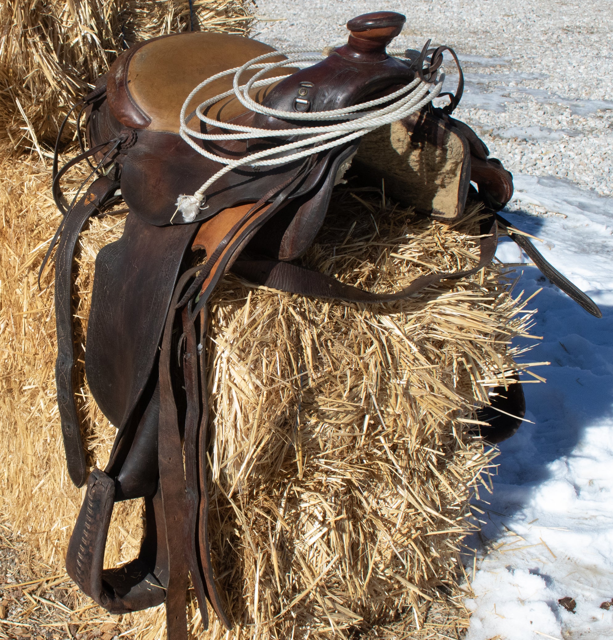Vintage 17 1/2 Inch Western Saddle