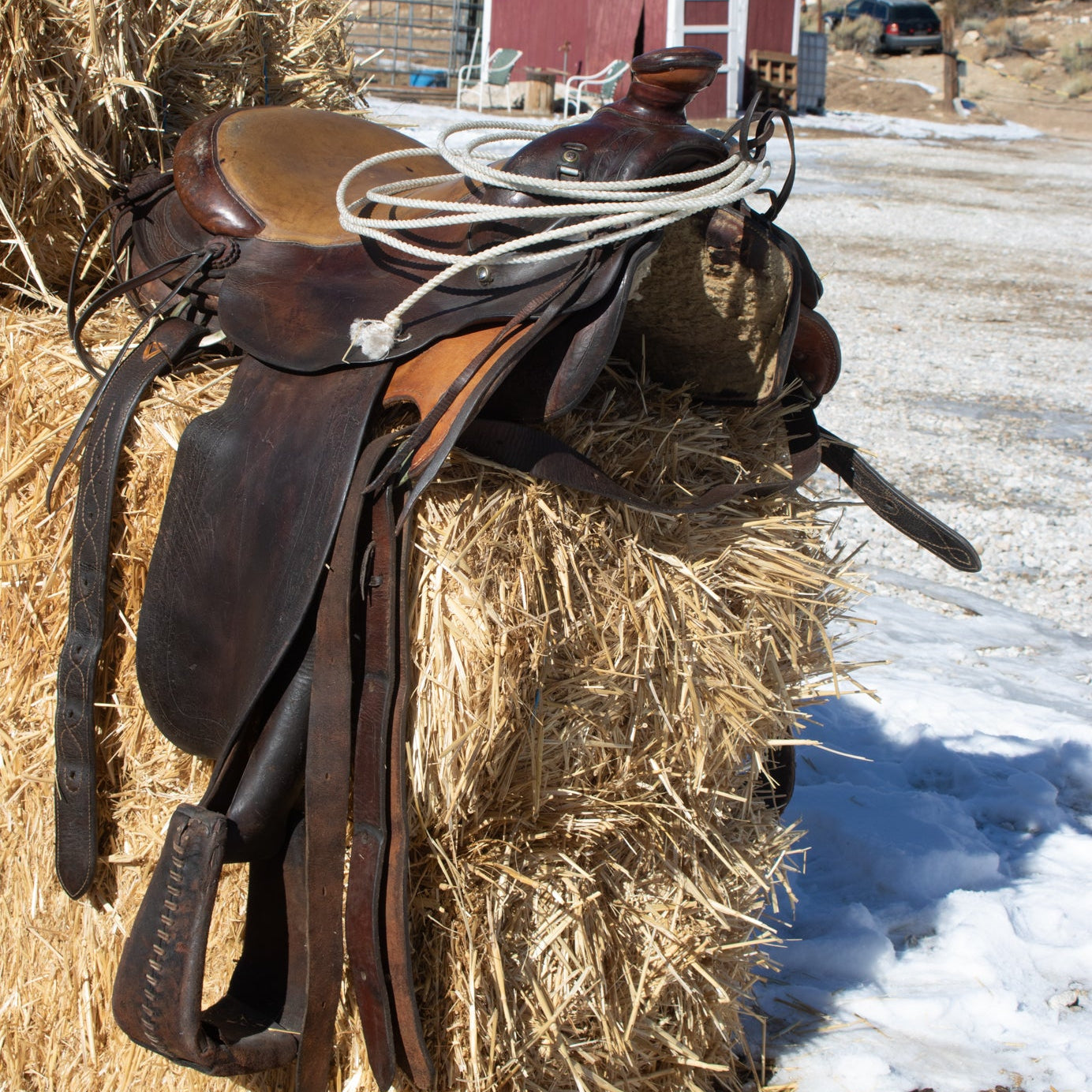 Vintage 17 1/2 Inch Western Saddle