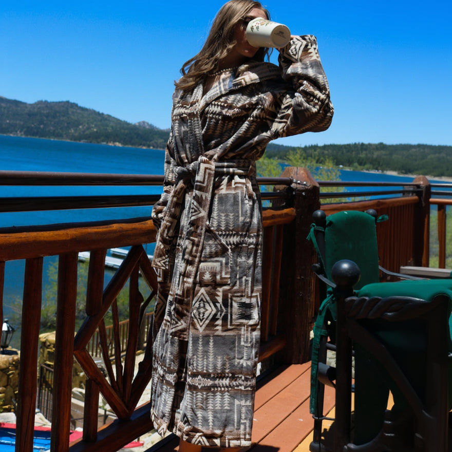Pendleton Harding Star Grey Bath Robe