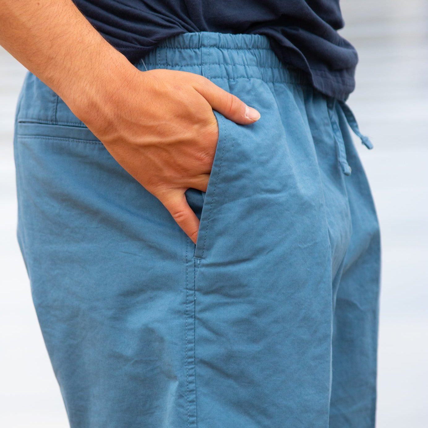 Ultimate Pull on Shorts in the Color  Blue