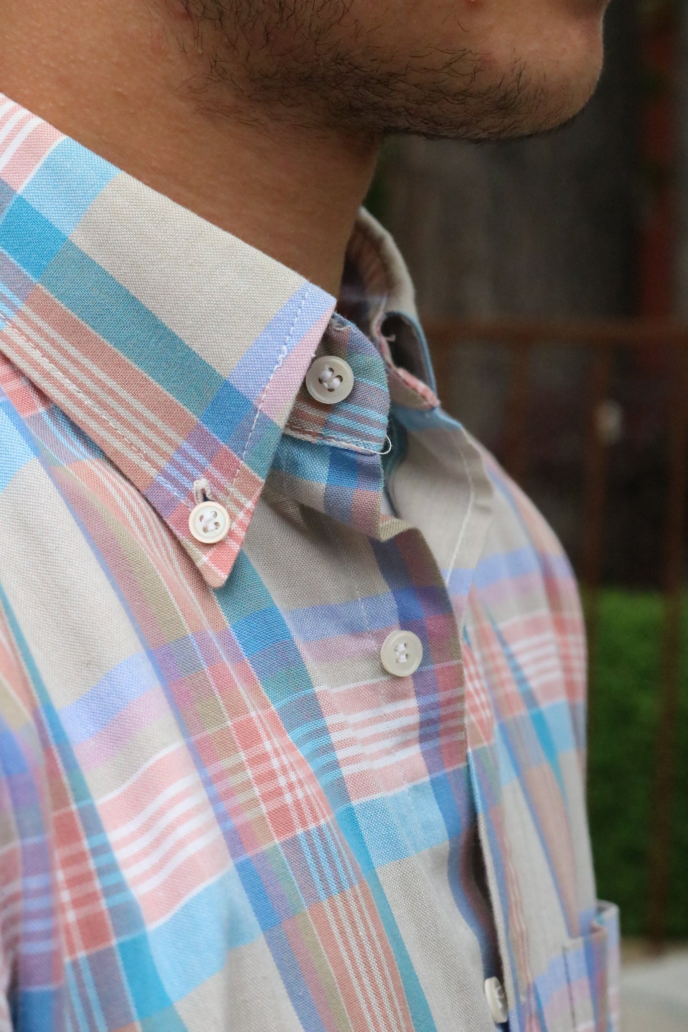 Country Traditional by Pendleton Pastel Short Sleeve Button Up Dress Shirt