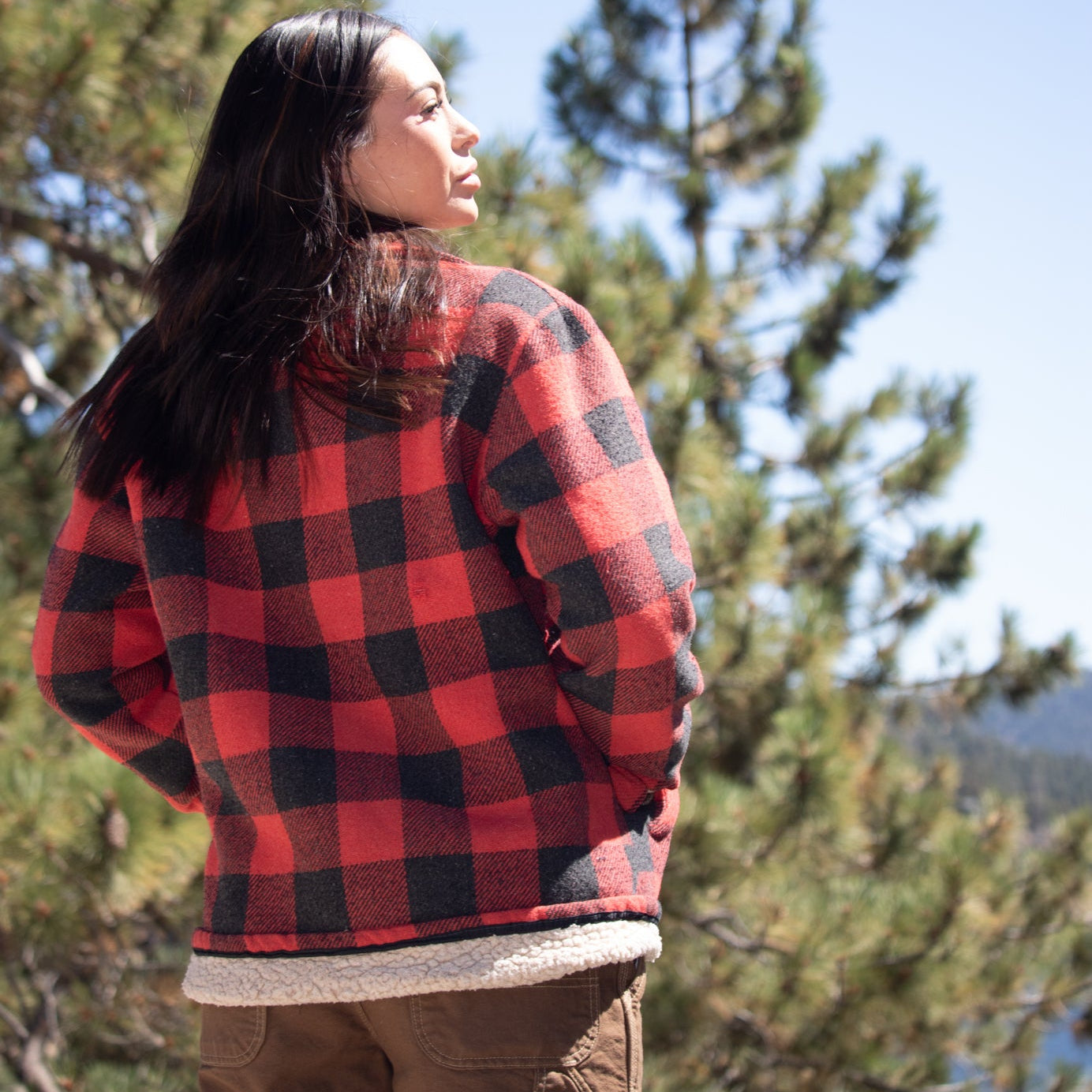 Westwind Vintage  Sherpa Lined Buffalo Plaid Coat Size L