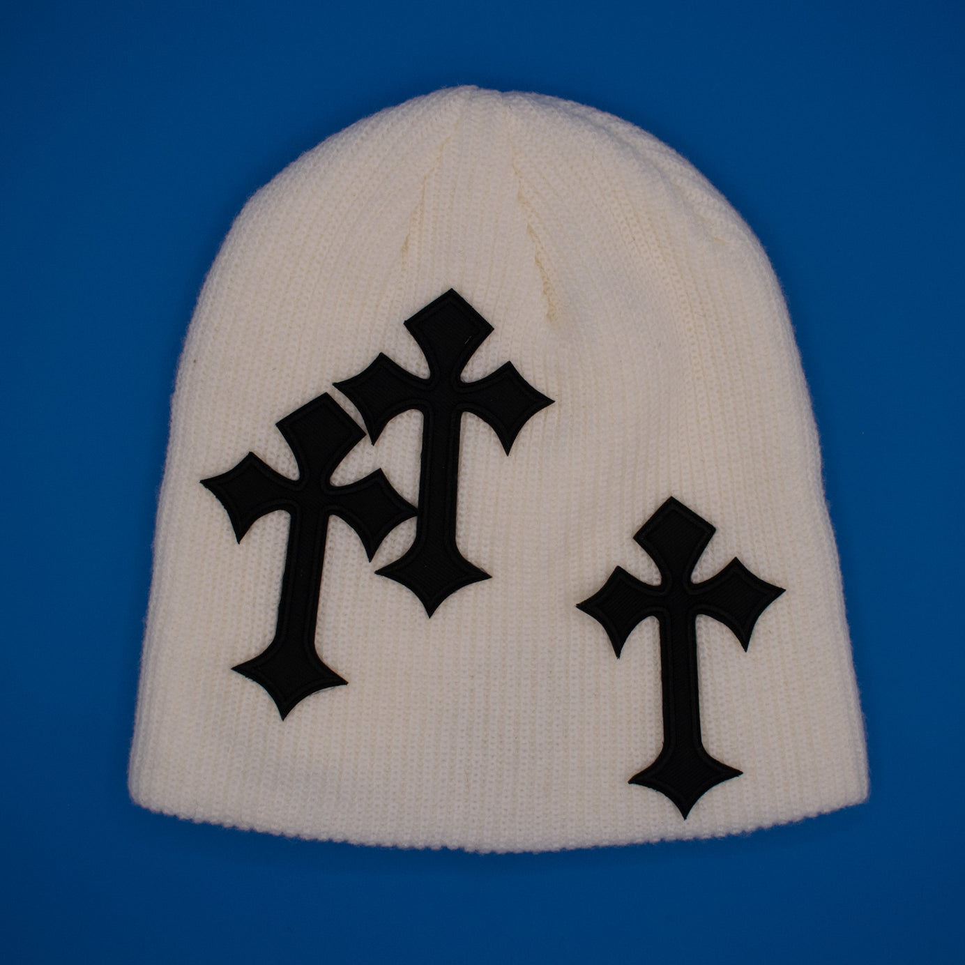 Classic Beanie with Cross Design