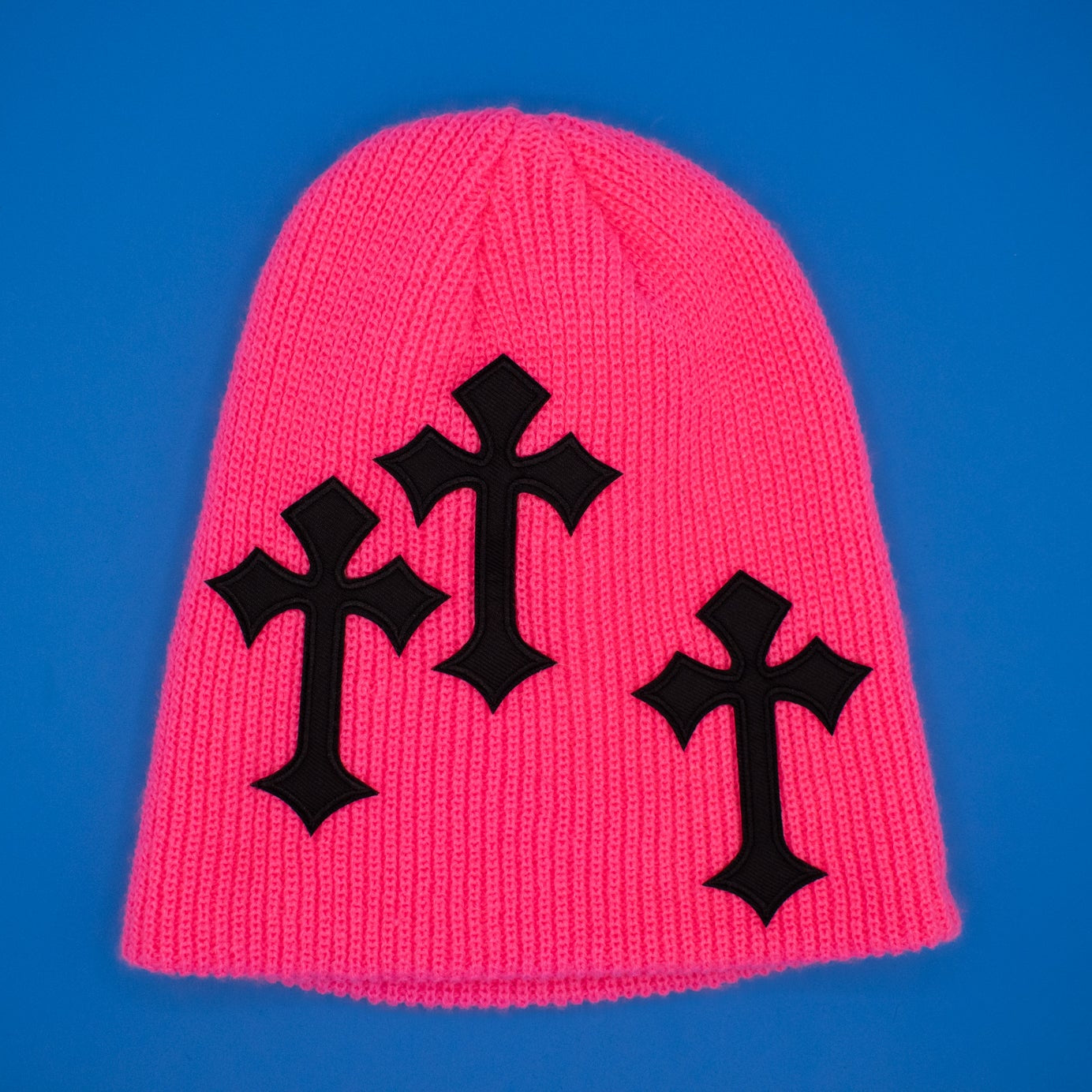 Classic Beanie with Cross Design