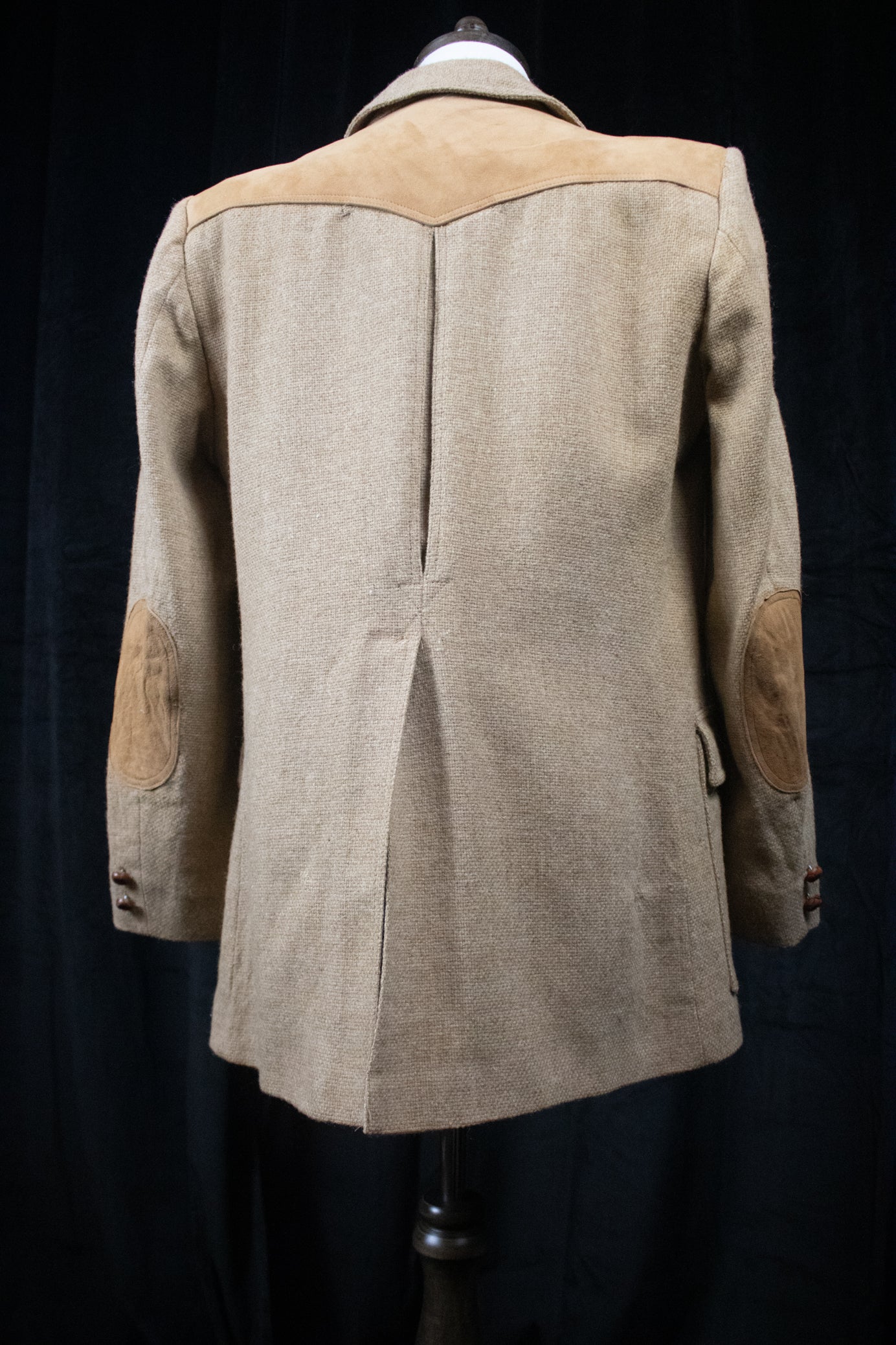 Pendleton Western Blazer 42 Long Made in USA 100% Wool Suede Trim Cowboy Jacket