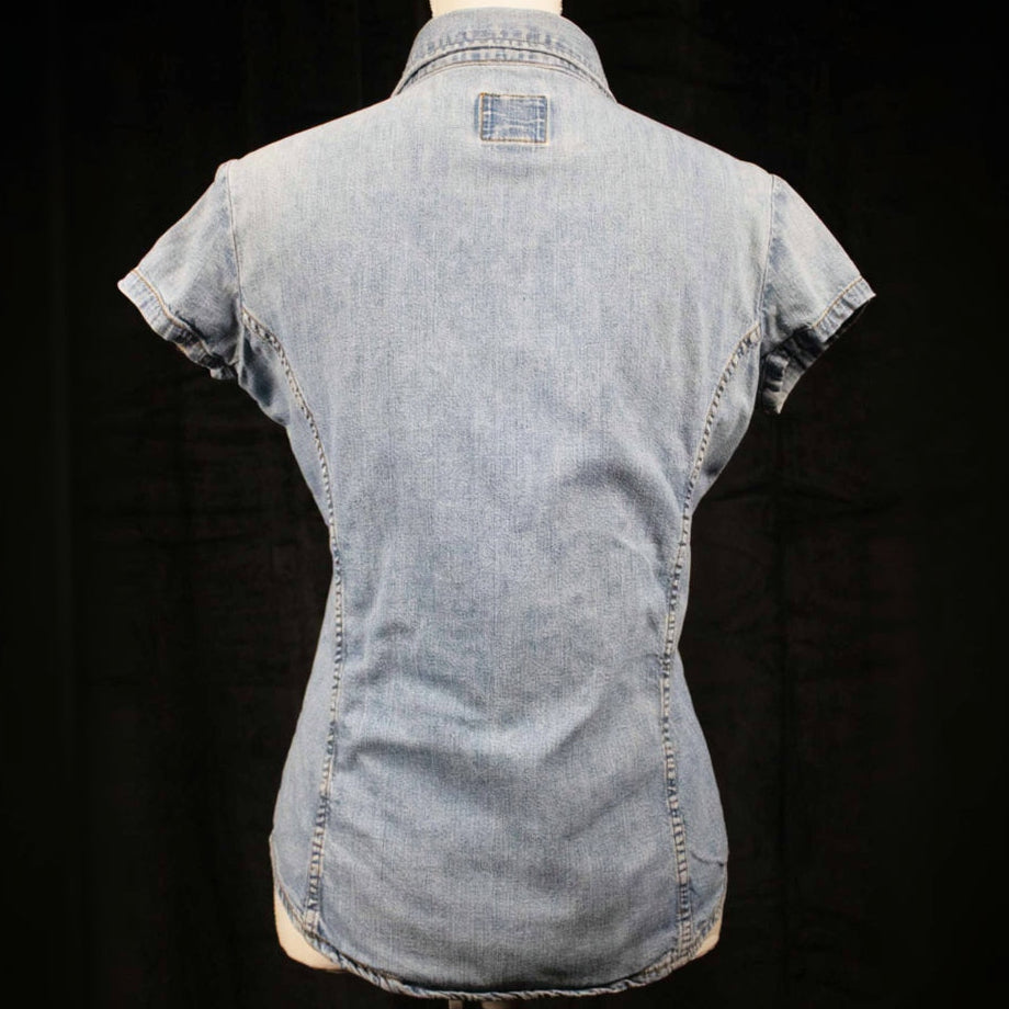 Big Star Union Made Snap Top Denim Western Cowgirl Shirt