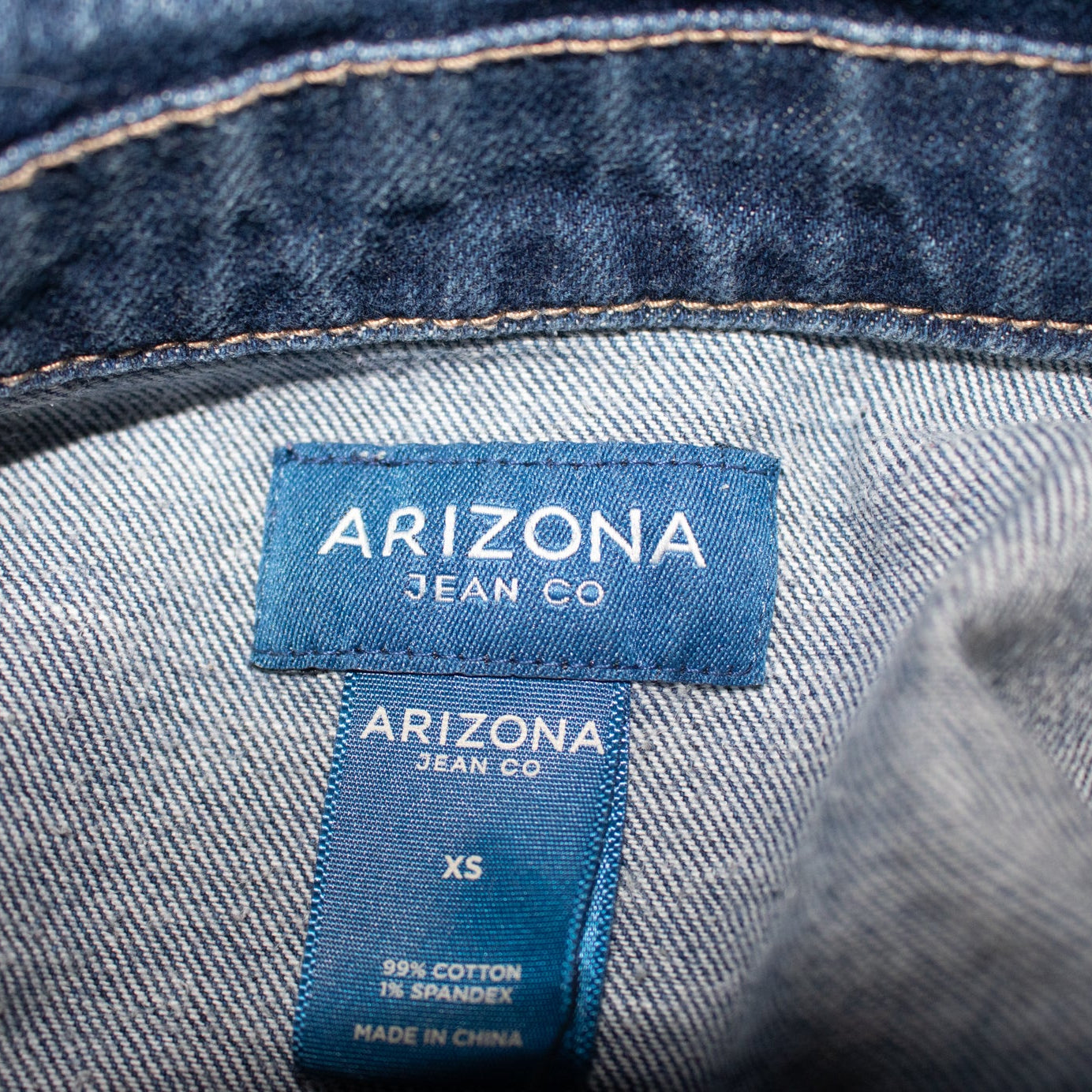 Arizona Jean Co. Blue Jean Jacket Size: Extra Small