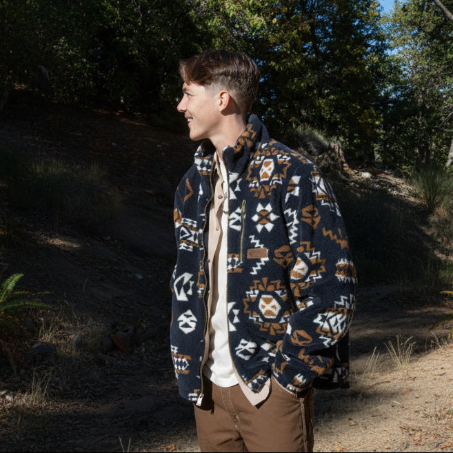 Pendleton Whidbey Fleece Zip Front; Highland Ridge Midnight