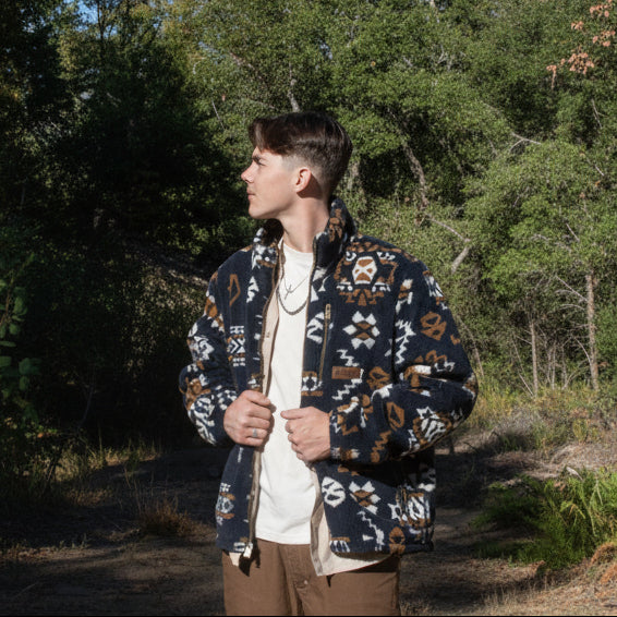  patterned Pendleton jacket 