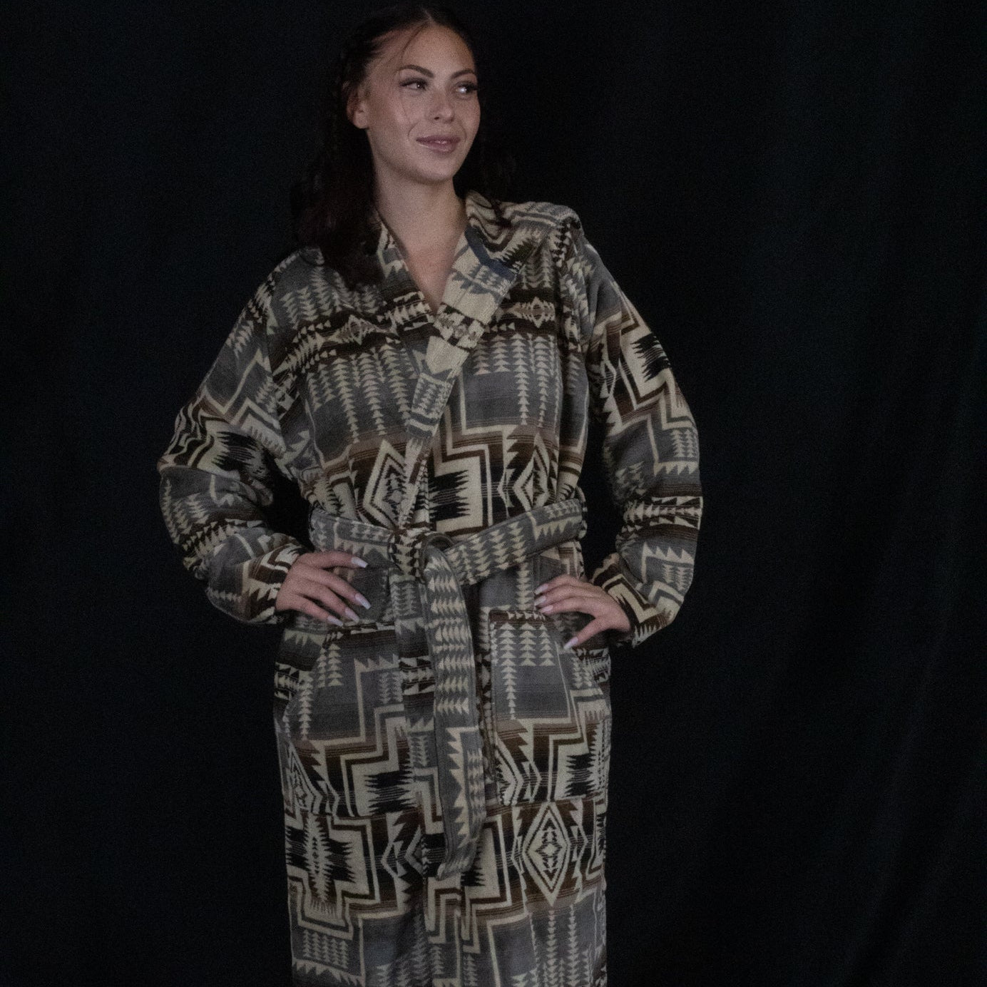 Pendleton Harding Star Grey Bath Robe