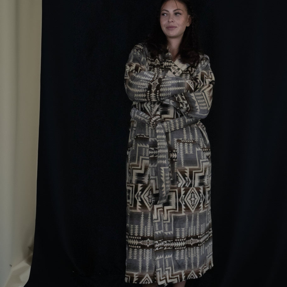 Pendleton Harding Star Grey Bath Robe
