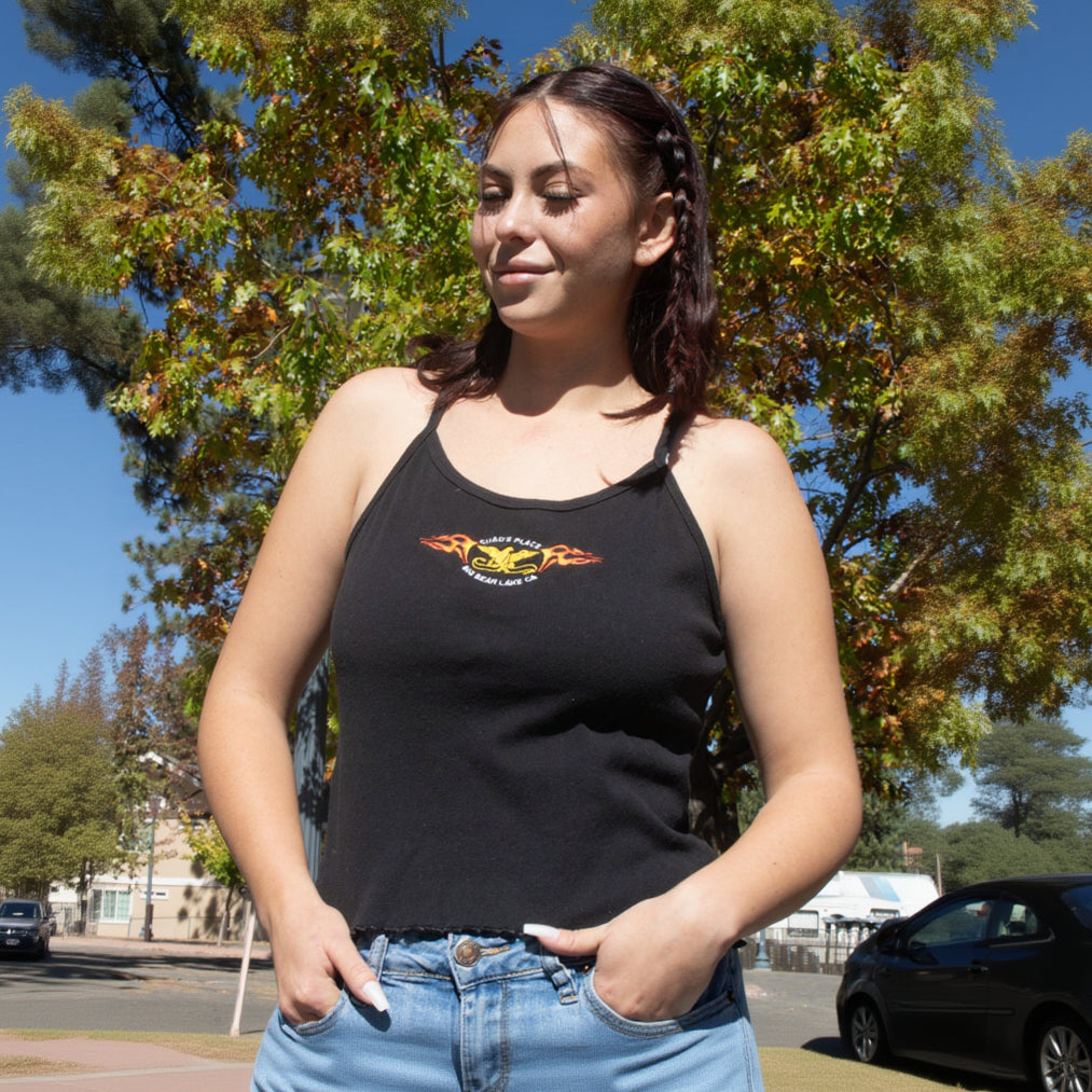 Vintage 90's Chad's Place Bar Black Women's Tank Top