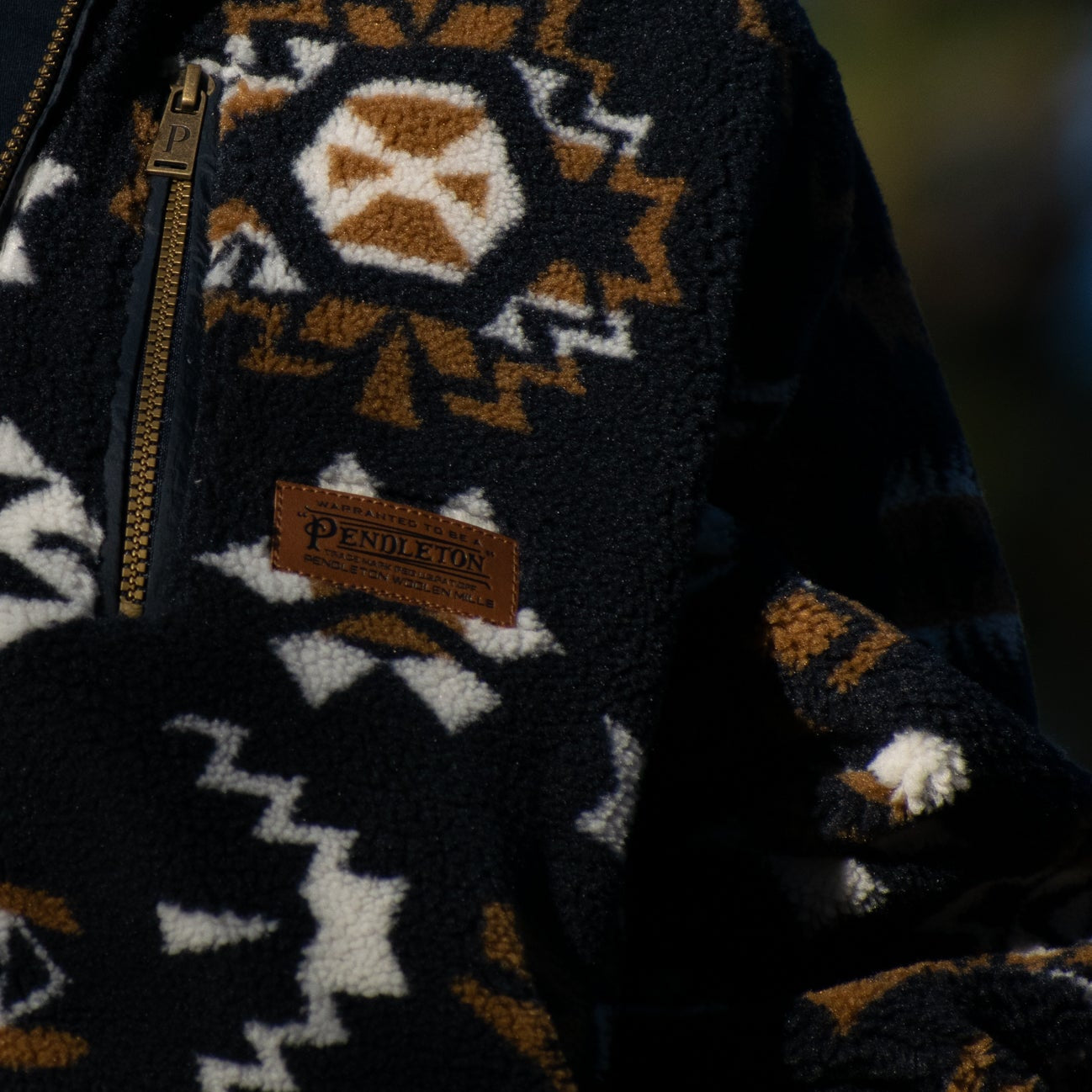 Pendleton Whidbey Fleece Zip Front; Highland Ridge Midnight