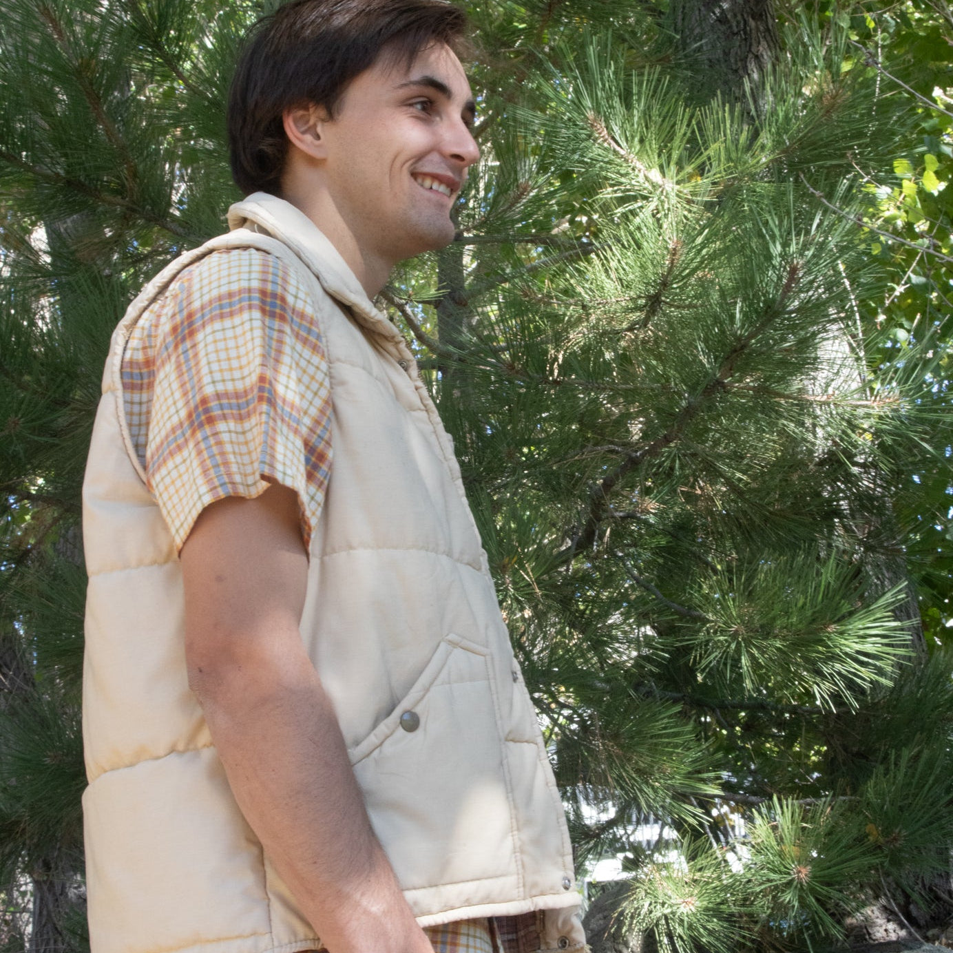 Key Imperial Khaki Winter Vest with Cozy Flannel Lining