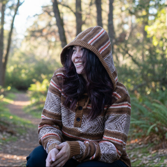  striped Pendleton hoodie 