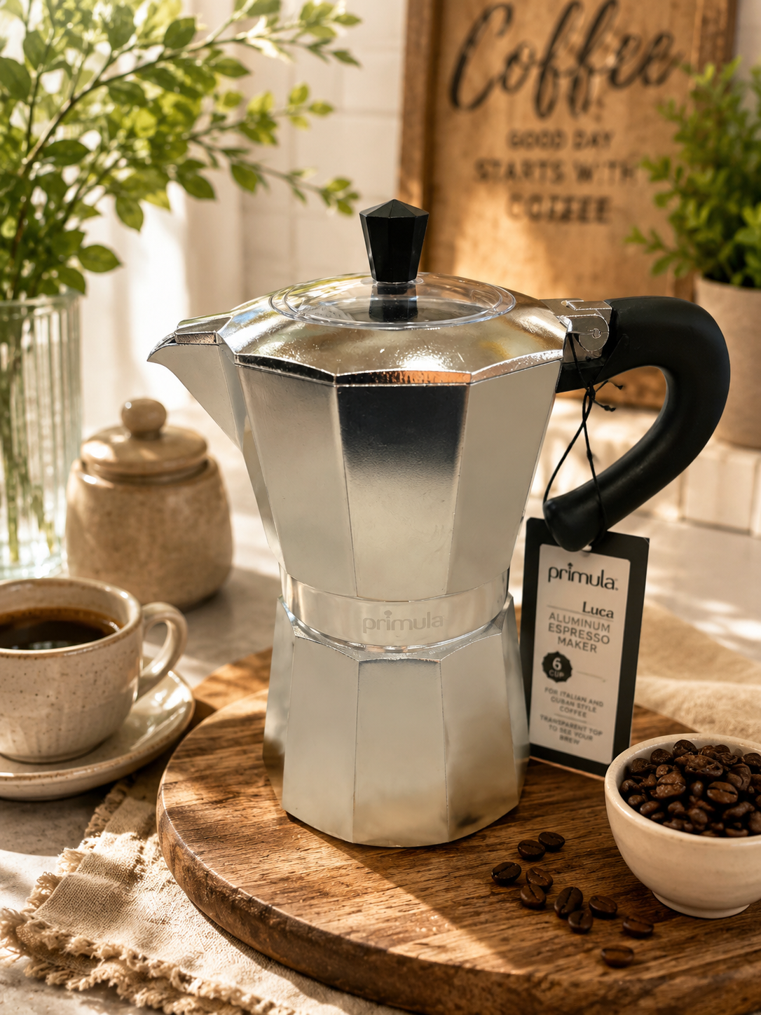 Primula Luca 6-Cup Aluminum Espresso Maker