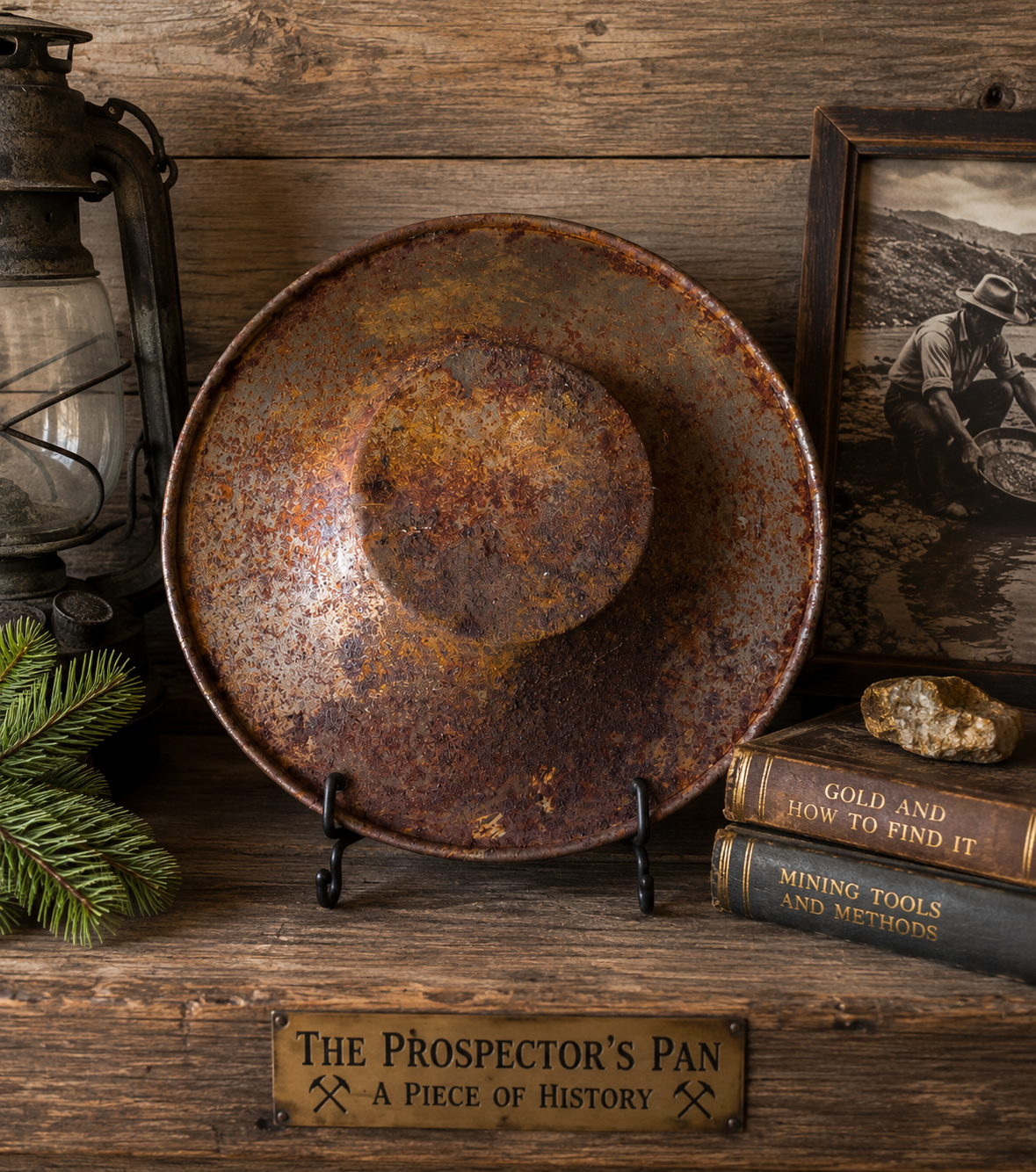 Vintage Steel Gold Prospecting Pan
