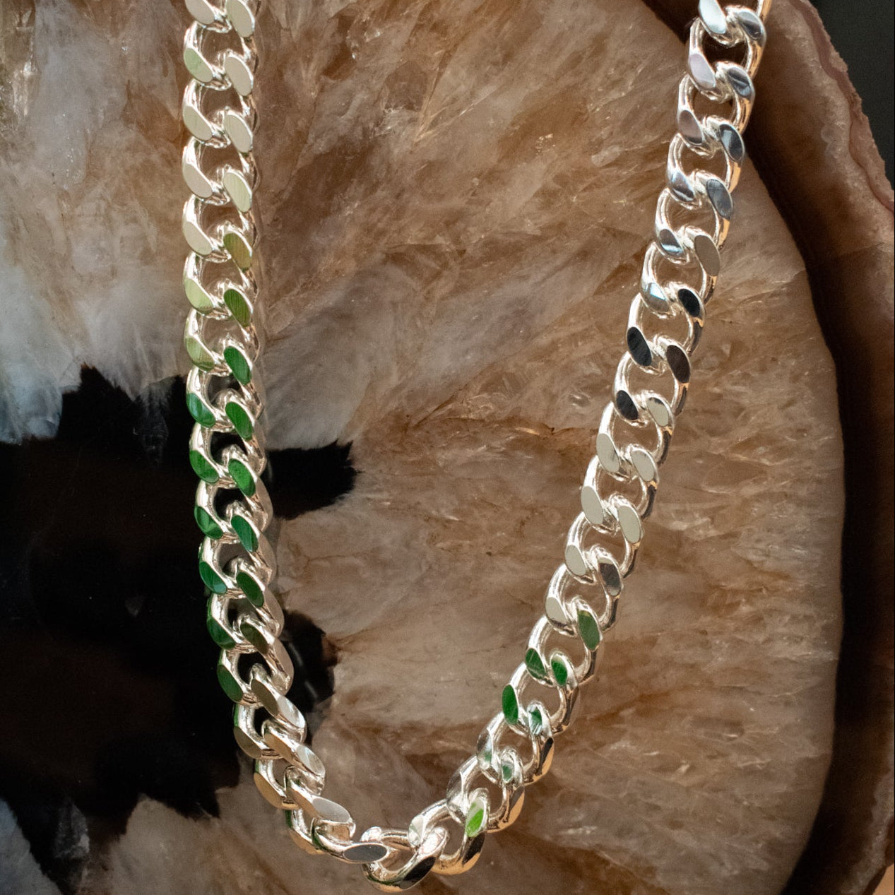 Abalone Shell with Infinity Spiral On a Choker String