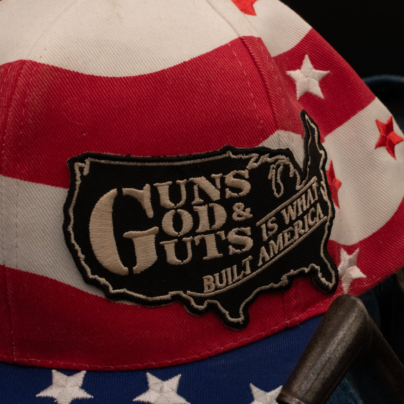 American Flag Adjustable Hat
