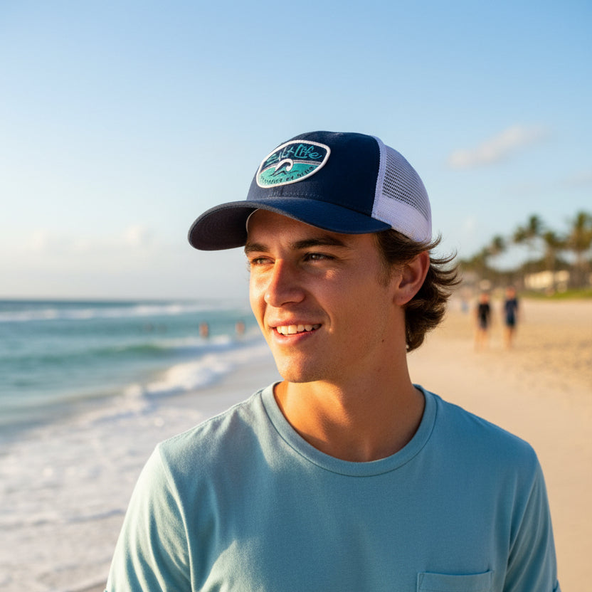 Salt Life Navy Blue Snapback Cap