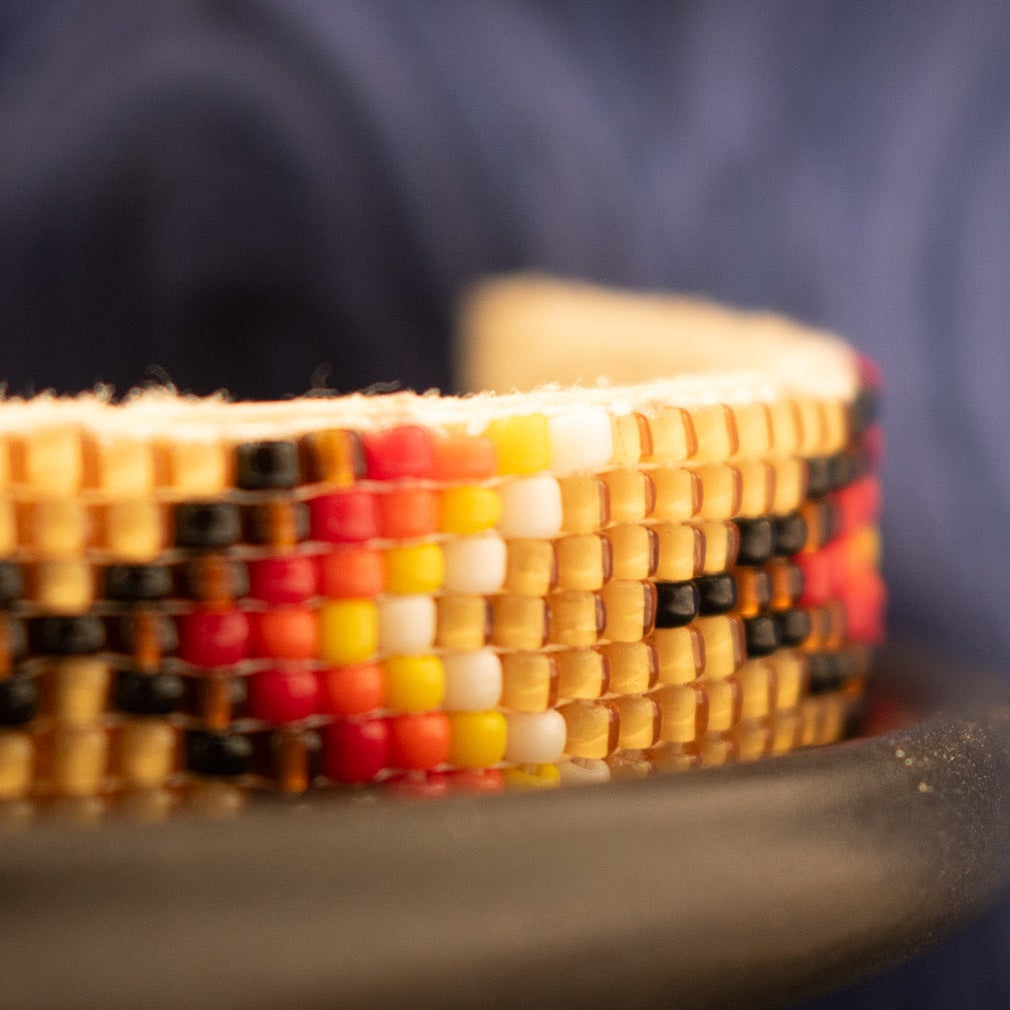 Native American Navajo Indian Hand Beaded Bracelet by Jacklyn Cleveland