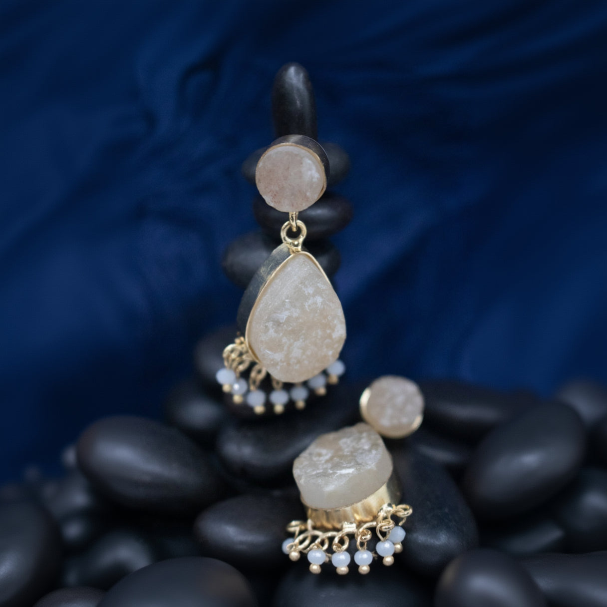 Adrienne Stone Drop Earrings