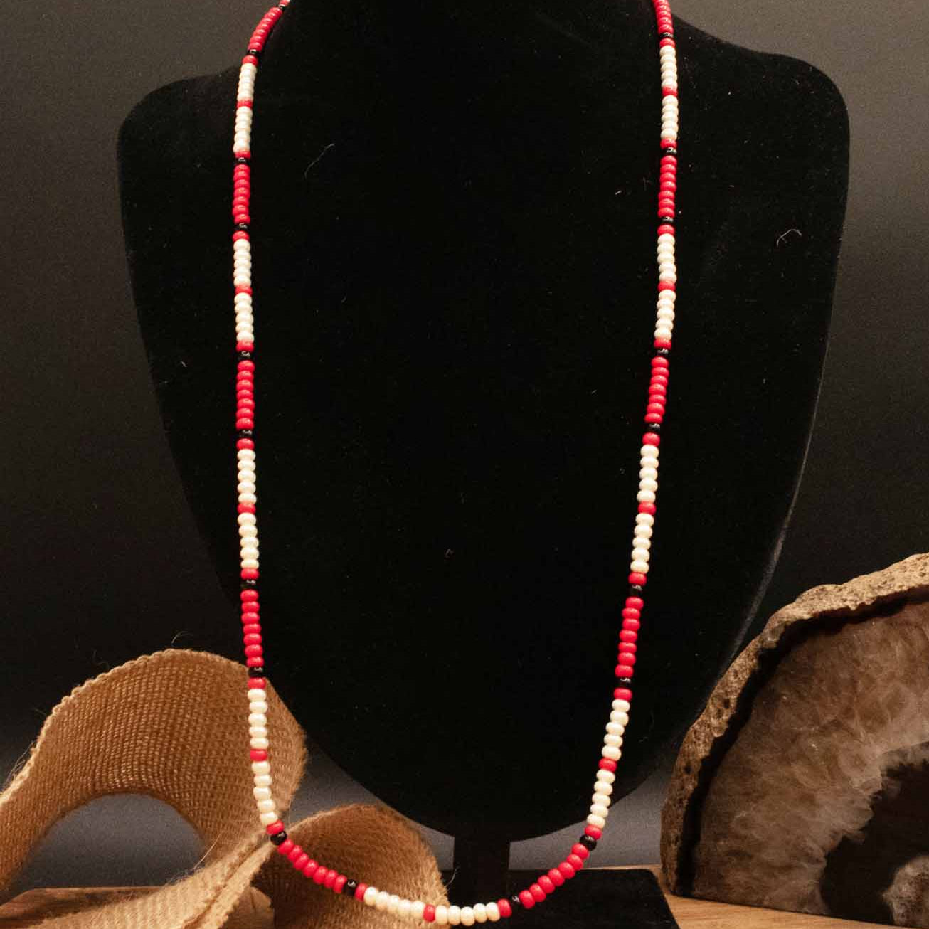 Jim Morrison The Doors Authentic Native American Snake Bead Necklace
