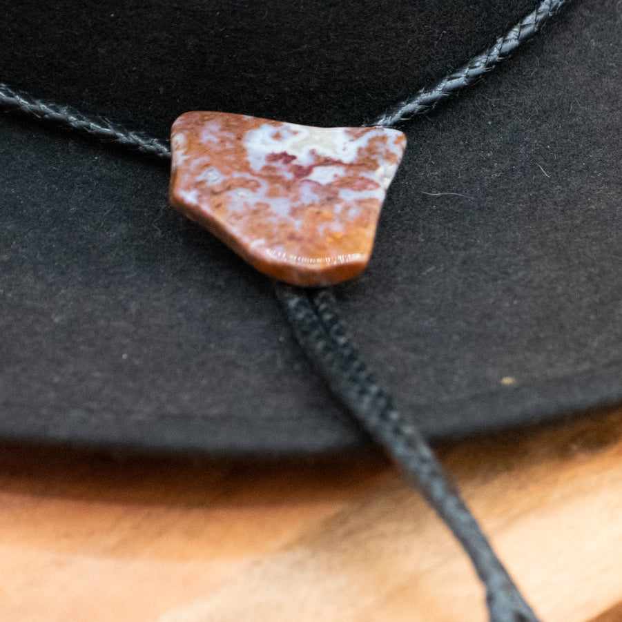 Native American Agate Bolo Tie