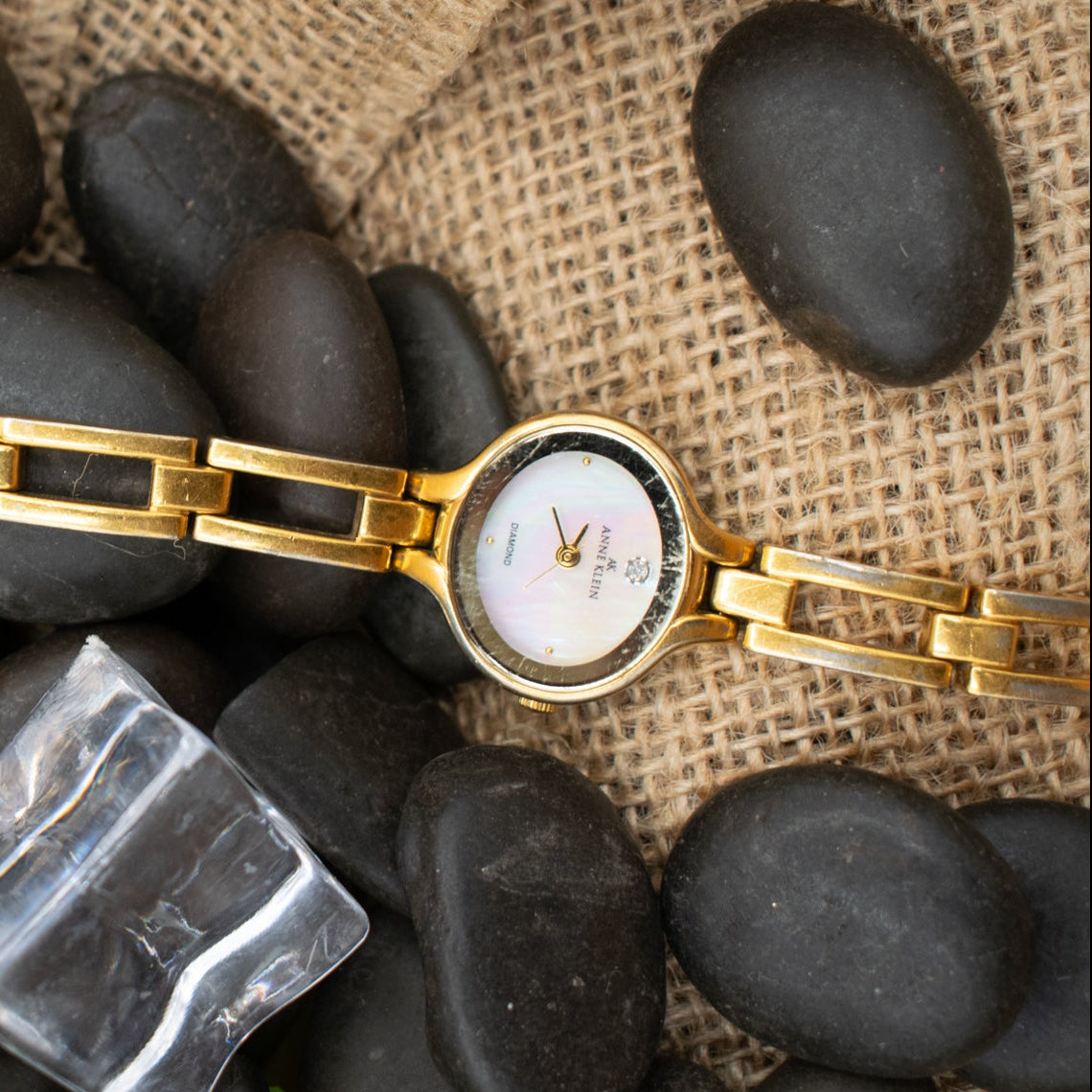Anne Klein Women's Silver and Gold Watch