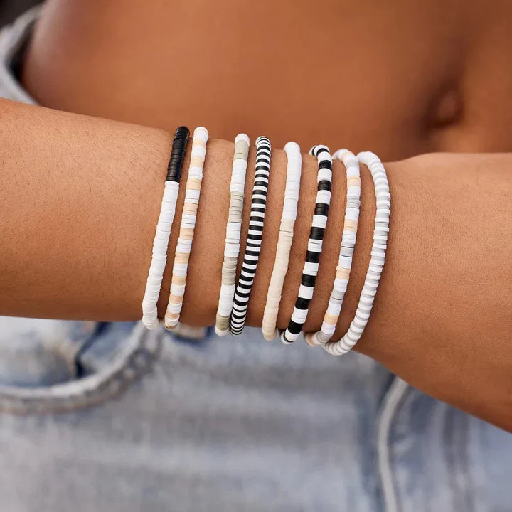 Pura Vida Vacation Vibes Stretch Bracelet 8 Pack Set