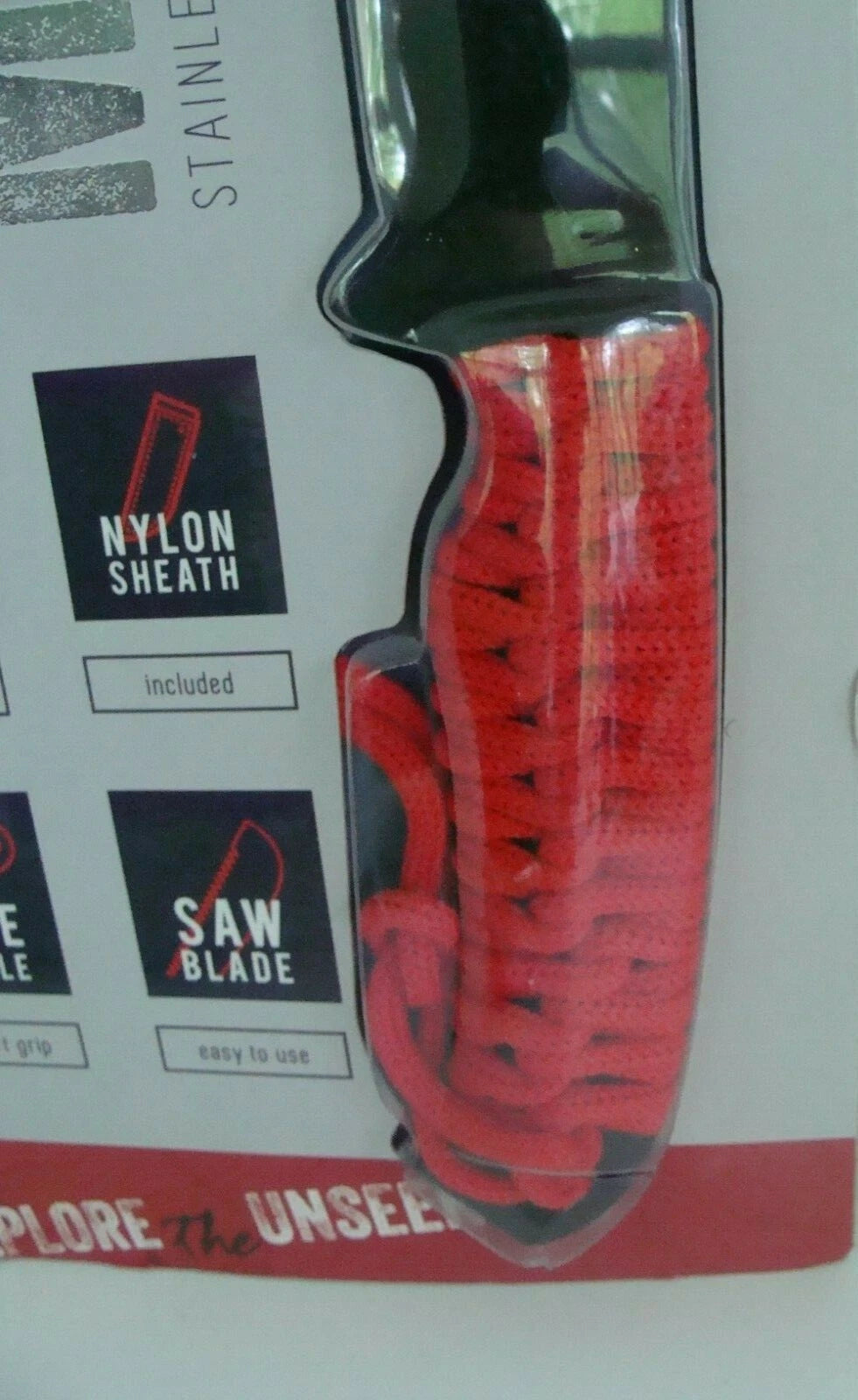 Avalanche Saw Tooth Edge Machete with Red Paracord Handle