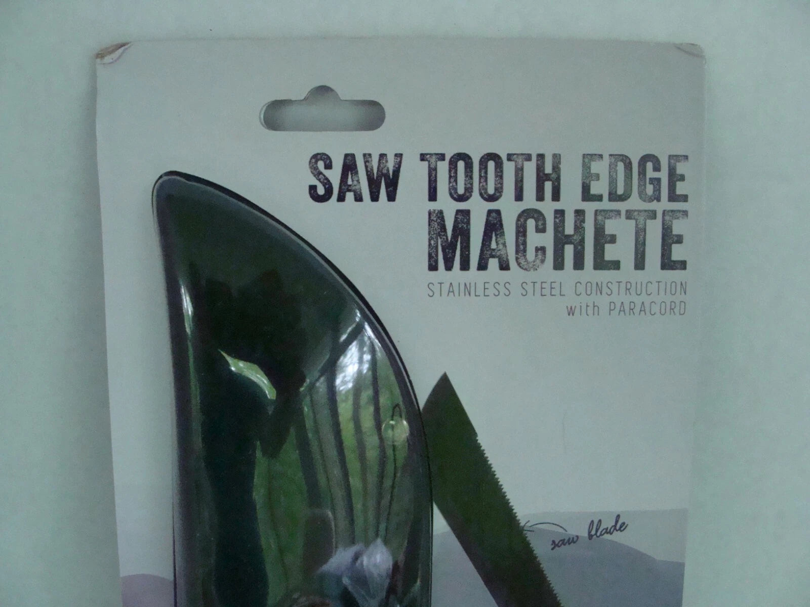Avalanche Saw Tooth Edge Machete with Red Paracord Handle