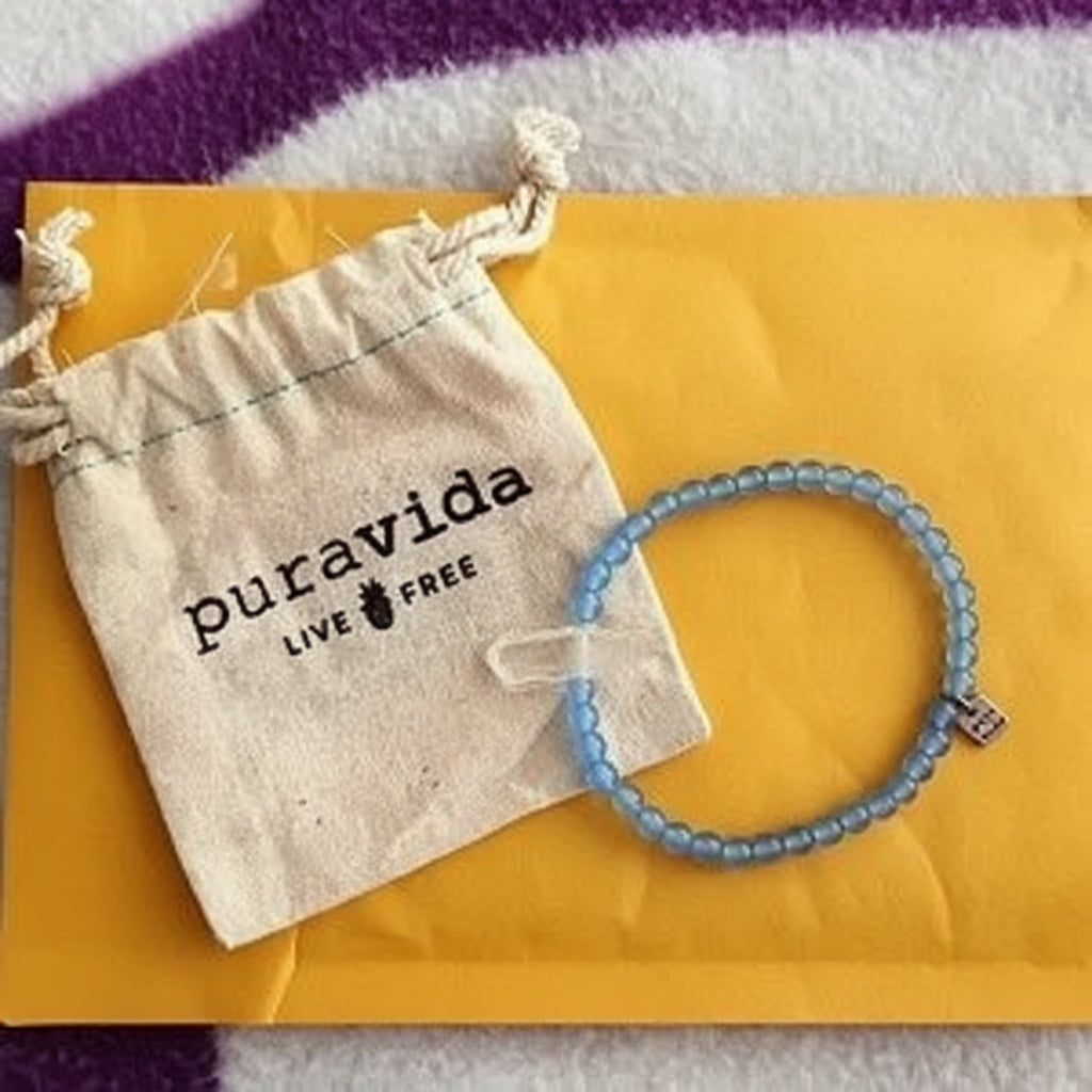 Pura Vida Celestine Intention Stretch Bracelet.