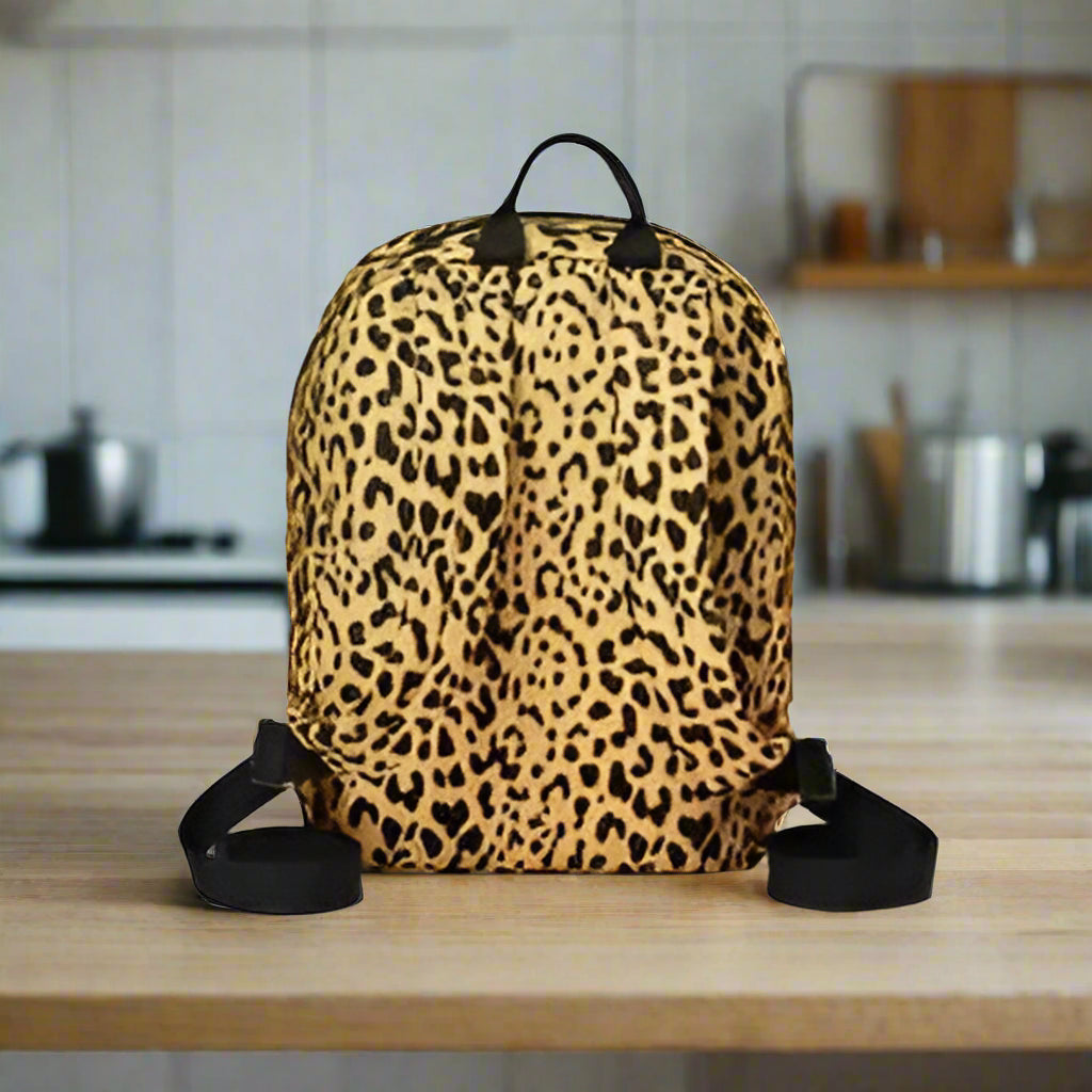 Pura Vida Leopard Print Mini Backpack