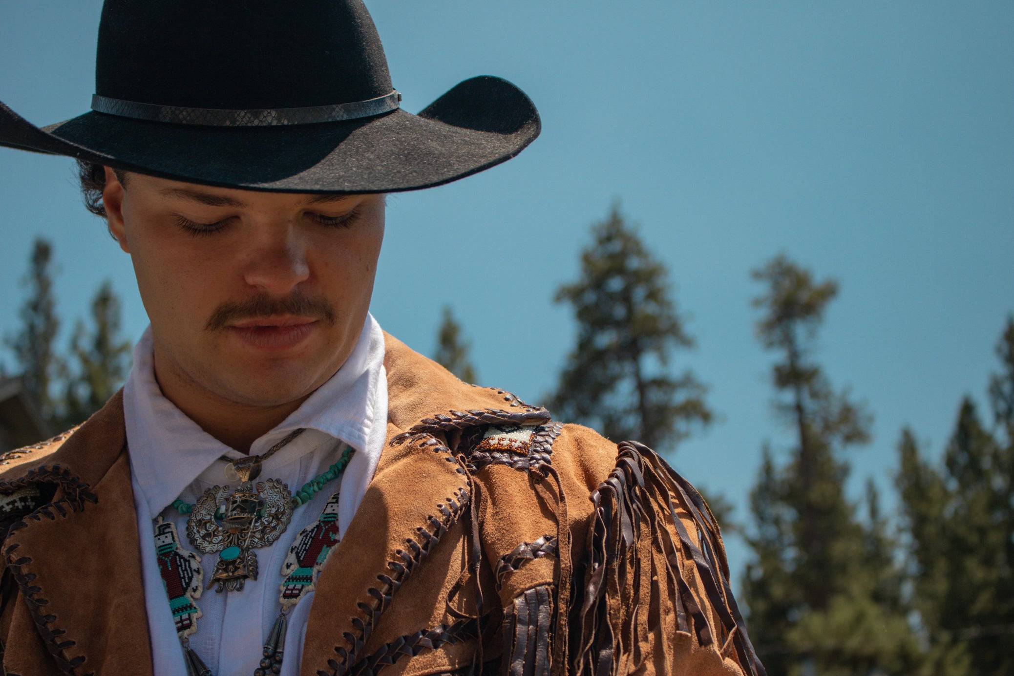 Brown Vintage Alpha Western Wear Seude Leather Jacket