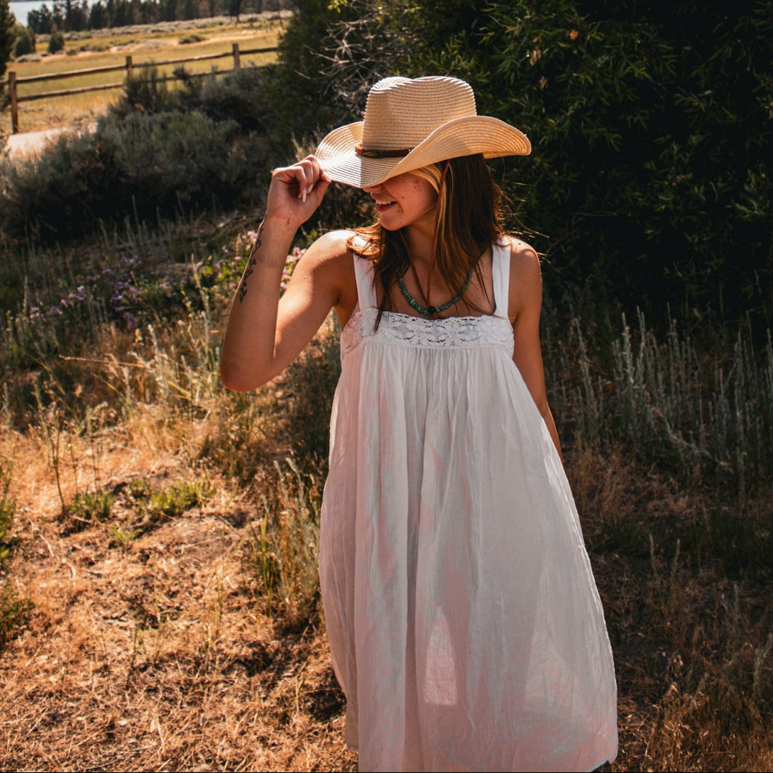 Unlimited Aura by the Limited White Sundress with Spaghetti Straps  Size S